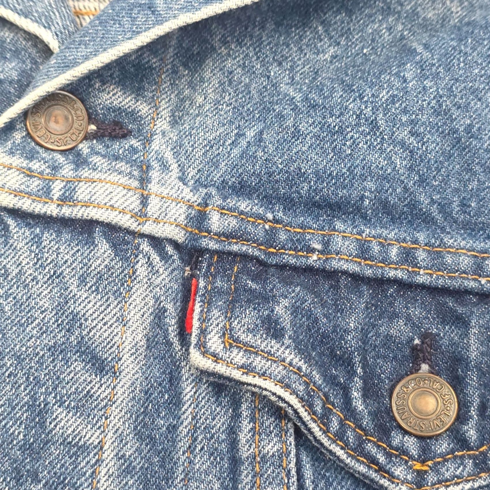 Levi's VINTAGE Levi's Jacket Women's XL Blue Denim Jean 57508 USA Stained Size 40" / US 18 - 6 Thumbnail