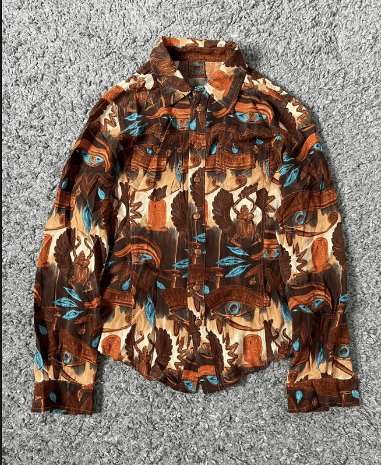 Japanese Brand × Jean Paul Gaultier Jean Paul Gaultier Shirt Mesh Top Crop Jacket Tattoo EX0118 Size US S / EU 44-46 / 1 - 1 Thumbnail