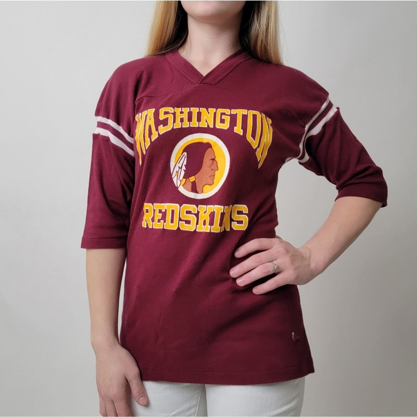 NFL Classic Original Vintage 90s Washington Football Jersey Tee Size US L / EU 52-54 / 3 - 3 Thumbnail