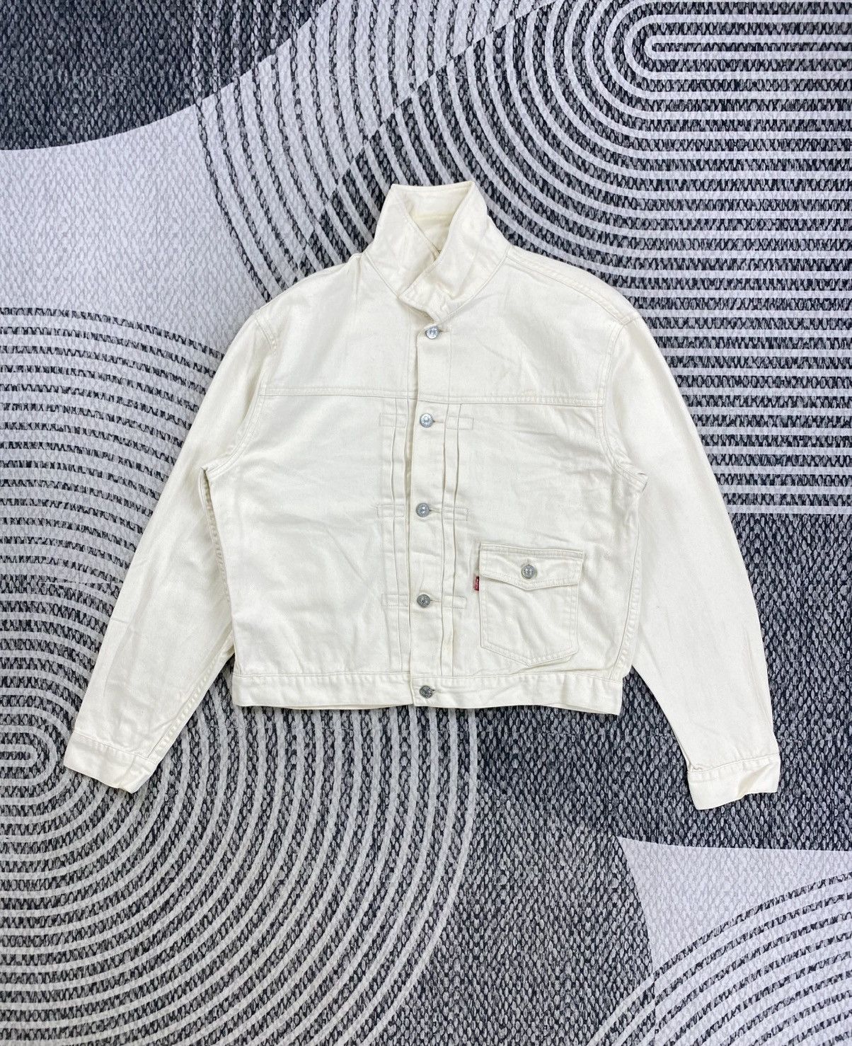 Japanese Brand Vintage Dept Cropped Cotton Button Up Jacket Size US M / EU 48-50 / 2 - 5 Thumbnail