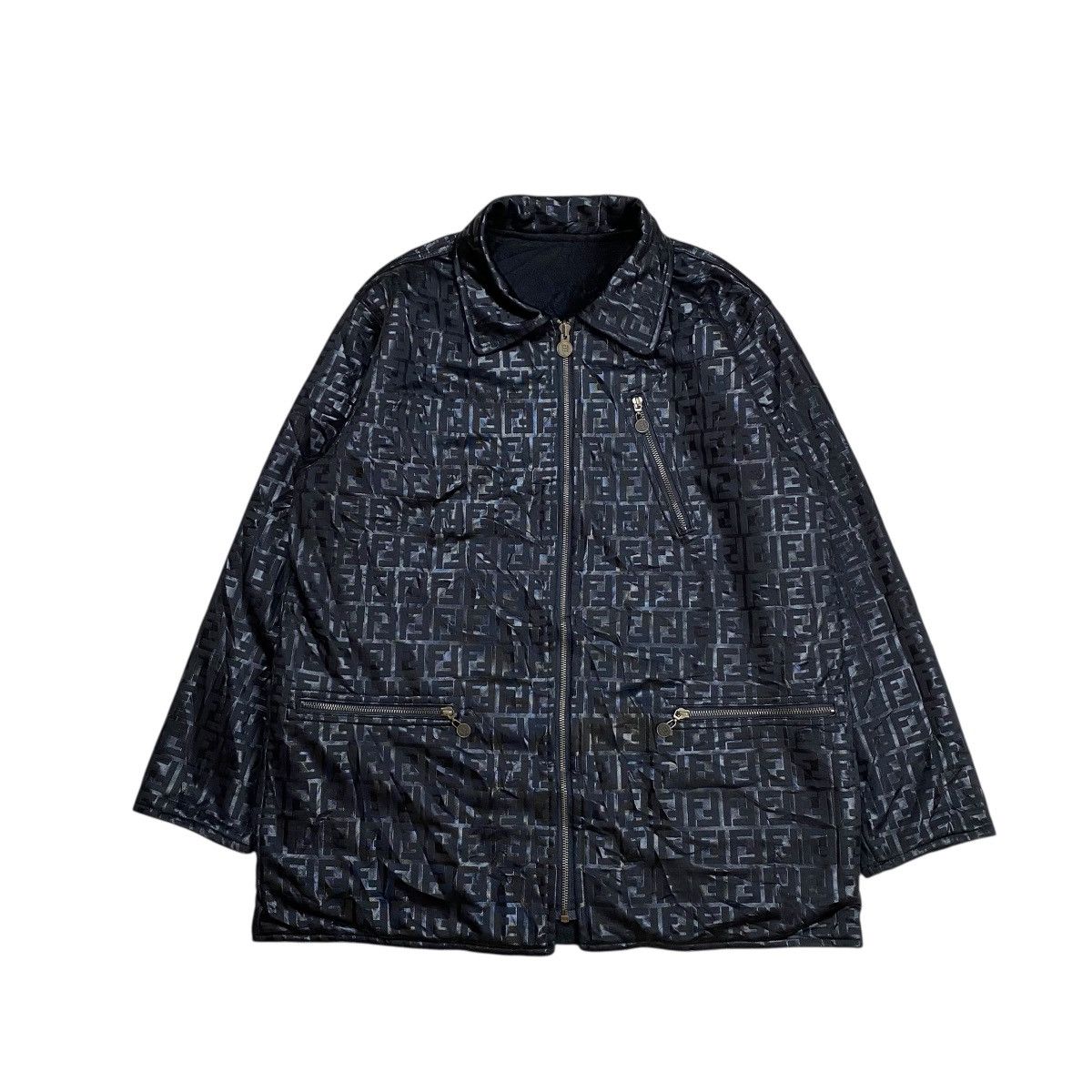 Fendi Fendi Monogram Reversible Jacket Size US XL / EU 56 / 4 - 1 Thumbnail