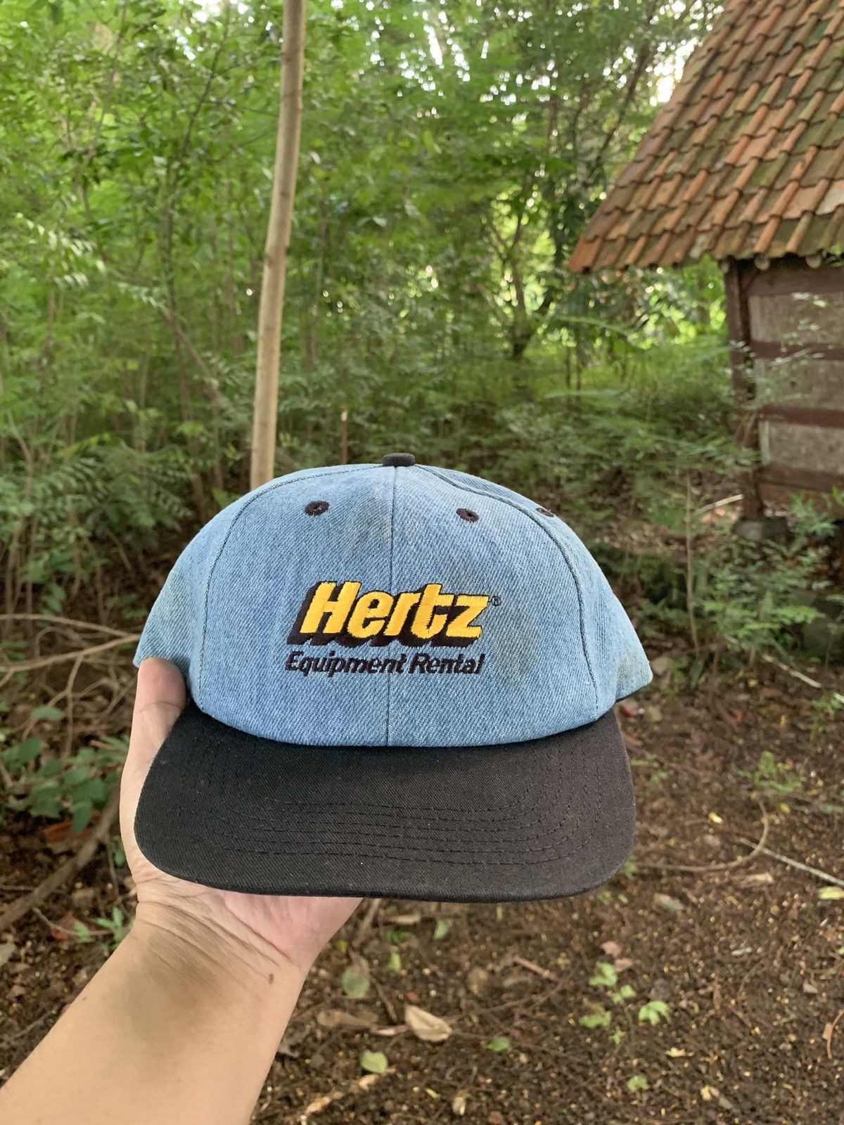 Vintage Vintage 90s Hertz Equipment Rental By K Profuct Denim Hat Size ONE SIZE - 1 Thumbnail