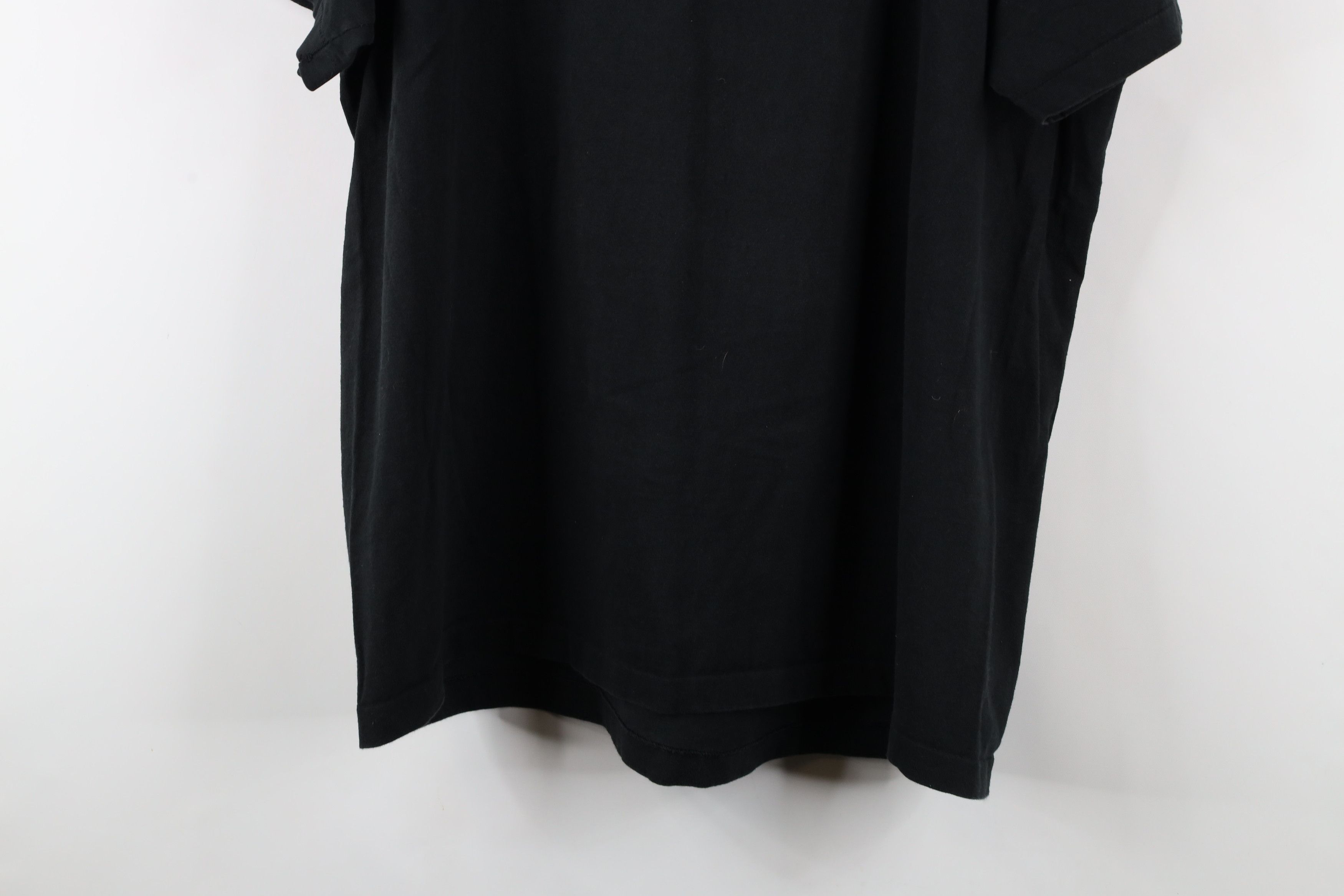 Vintage Vintage 90s Streetwear Heavyweight Cotton T-Shirt Black USA Size US XL / EU 56 / 4 - 13 Thumbnail