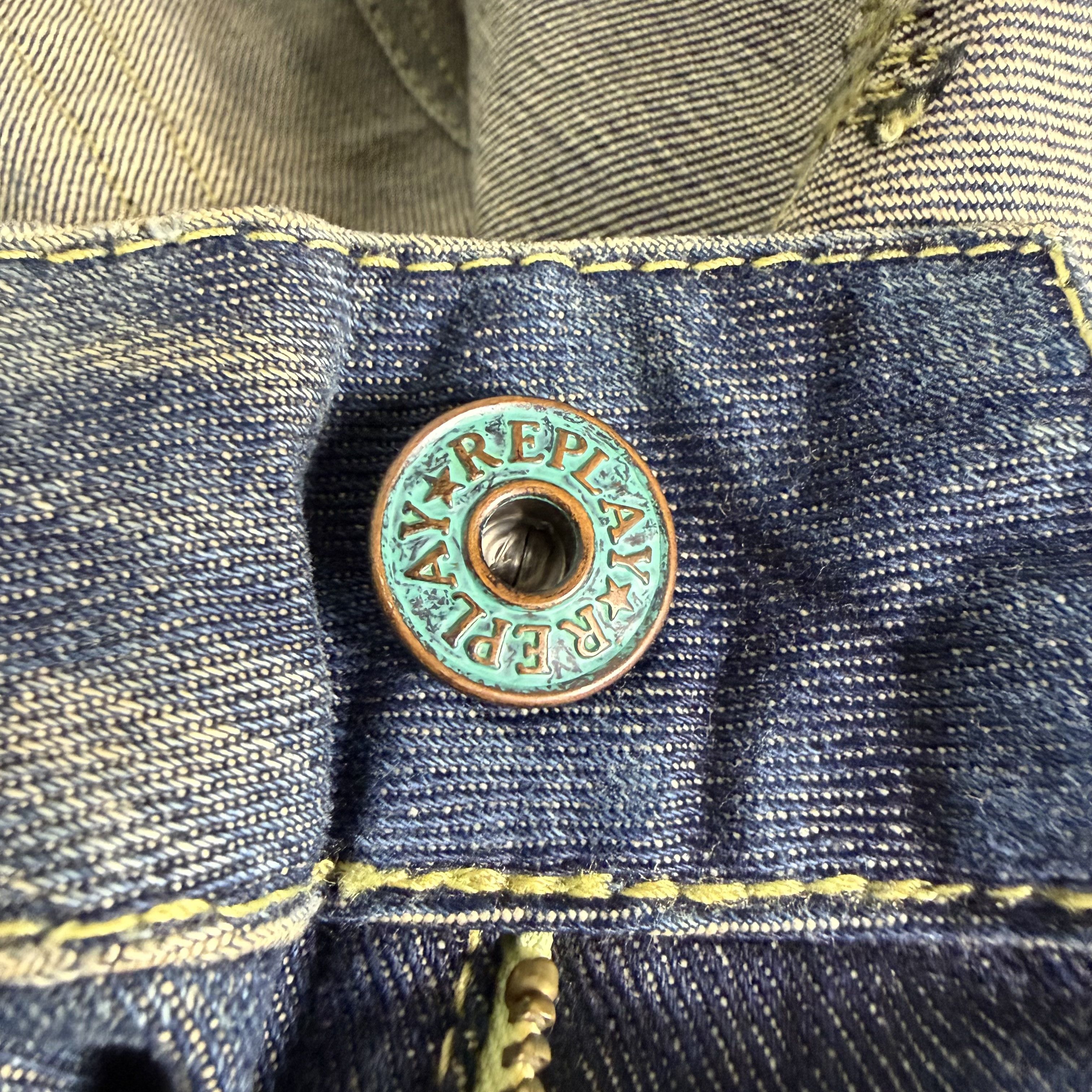 Replay 🔥RARE🔥Vintage Replay Distress Denim Jeans Made in Rumania Size US 32 / EU 48 - 10 Thumbnail