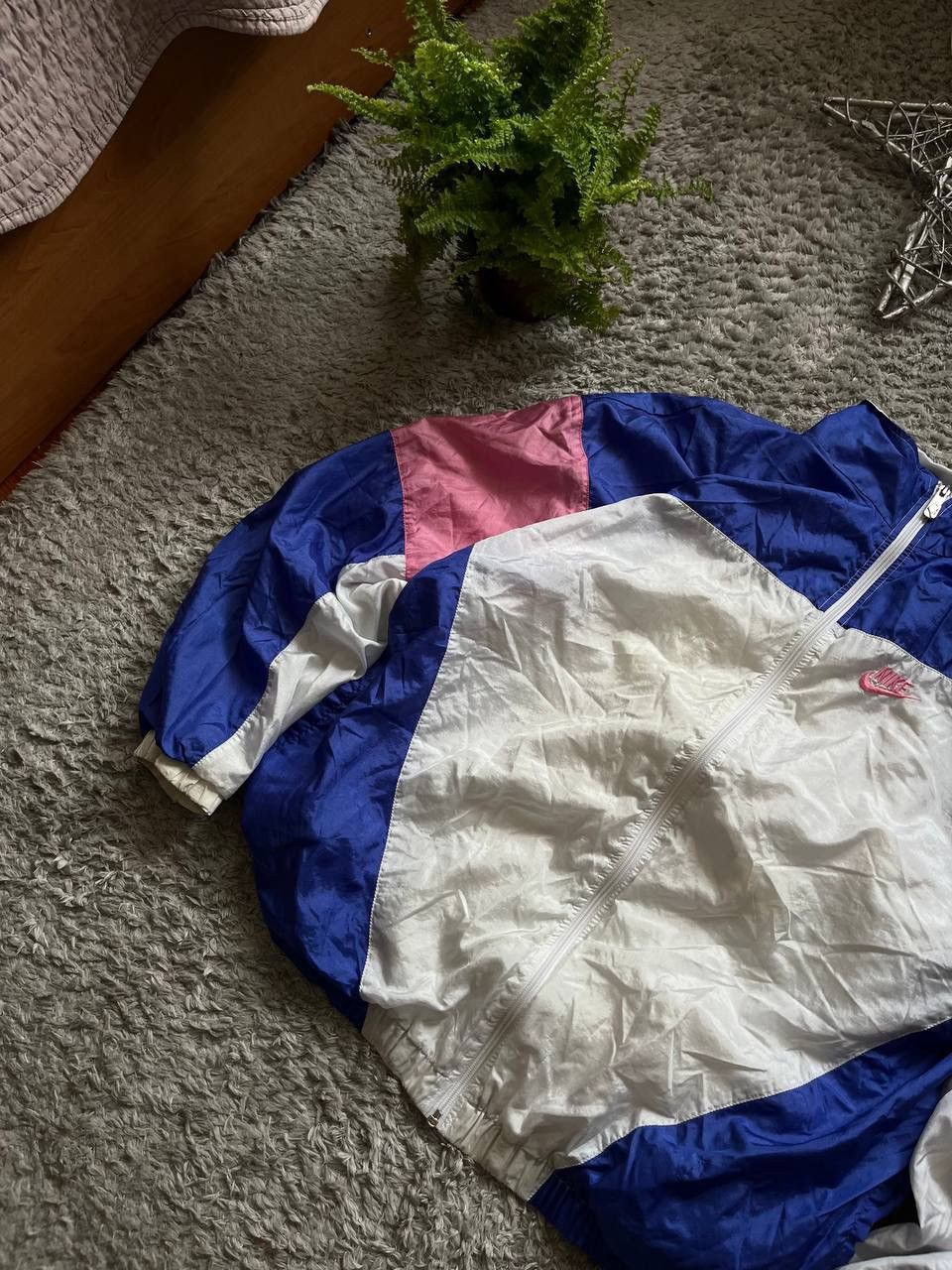 80s Nike Light Jacket Streetwear Vintage Logo Swoosh Rare