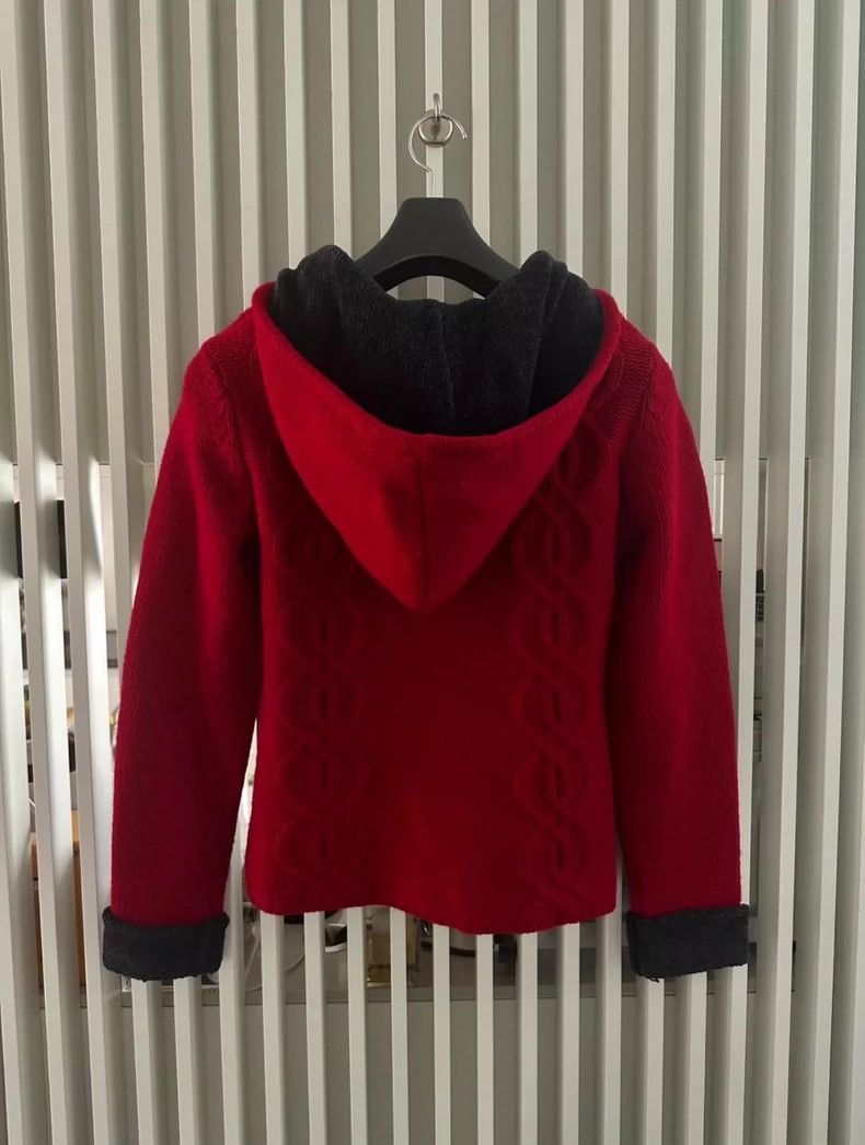 Vivienne Westwood Vivienne Westwood Knitted zipper sweater in burgundy Size M / US 6-8 / IT 42-44 - 2 Thumbnail