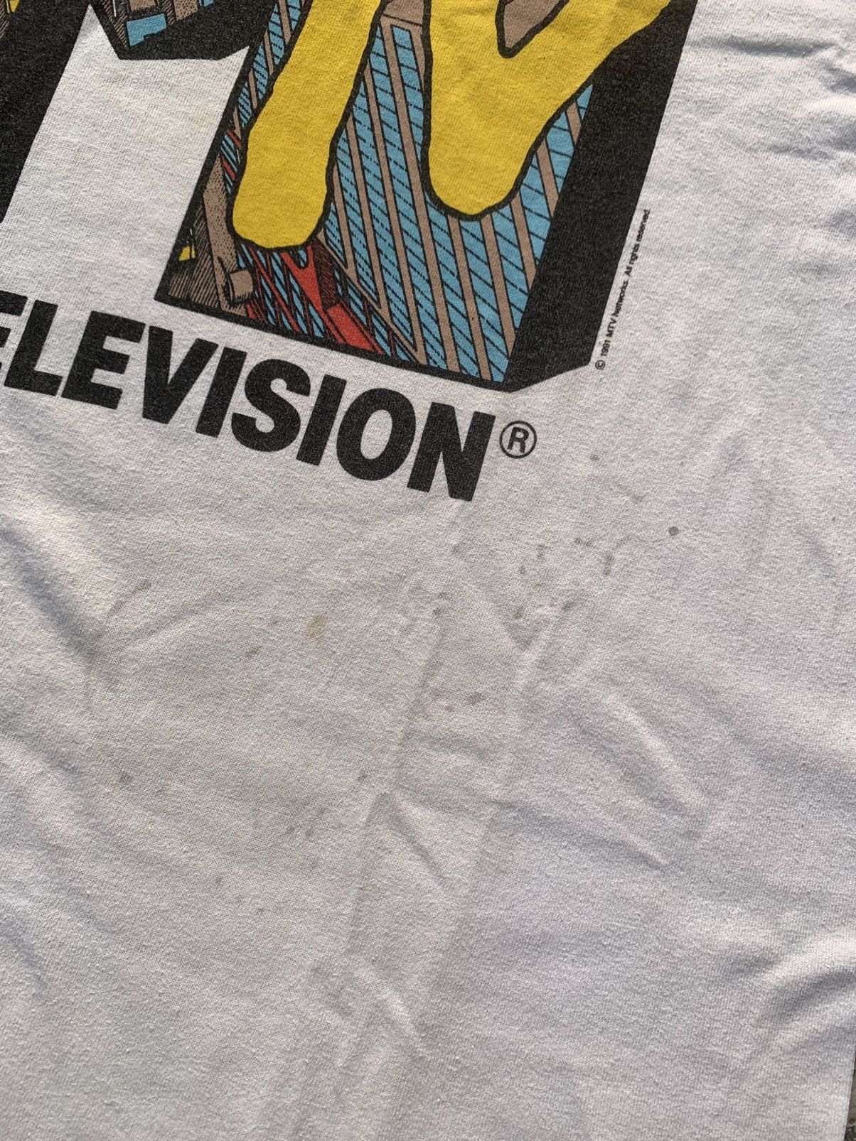 Mtv 🔥90’s🔥 Vtg Mtv New York ©️1991 T-Shirt Single Stitch Size US L / EU 52-54 / 3 - 5 Thumbnail
