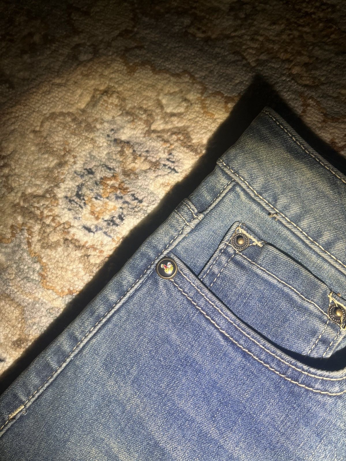 Ed Hardy ED HARDY RARE GRAPHIC BAGGY JEANS NWT 26x30 Size 26" / US 2 / IT 38 - 5 Thumbnail