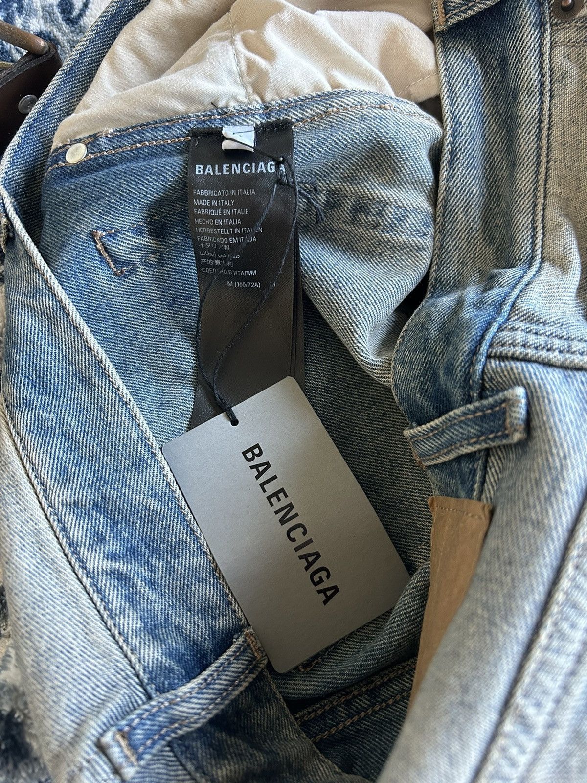 Balenciaga Balenciaga Logo Patch Inside Out Denim Jeans Size US 32 / EU 48 - 5 Thumbnail