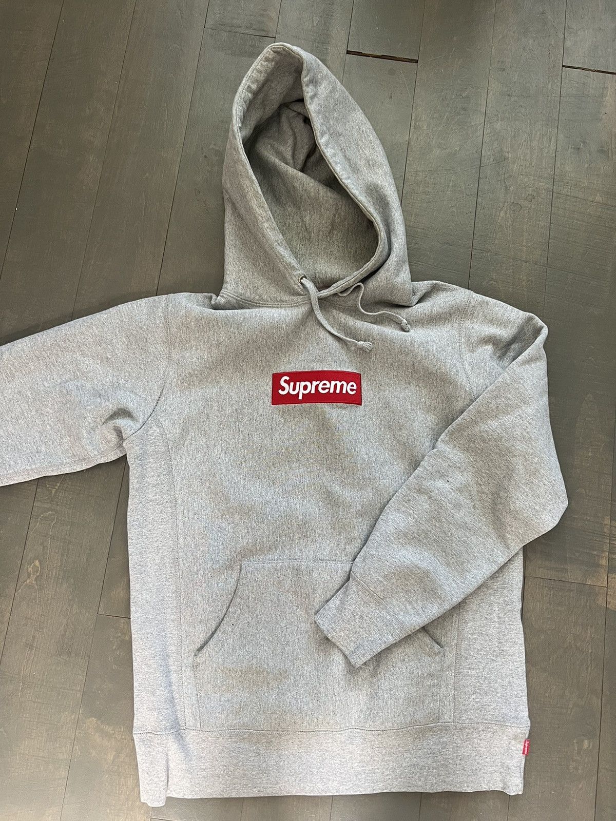 Supreme Supreme Box Logo Hooded Sweatshirt Heather Grey | Grailed