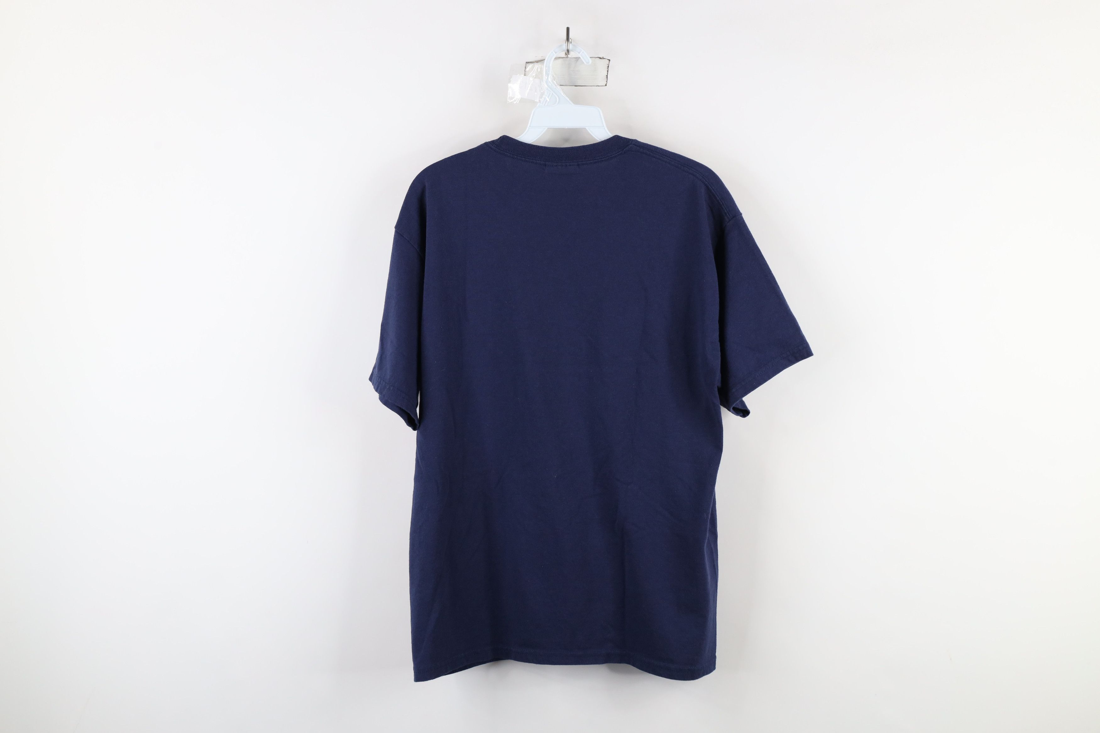 Hanes × Vintage Vintage 90s Hanes Heavyweight Short Sleeve T-Shirt Blue Size US M / EU 48-50 / 2 - 6 Thumbnail