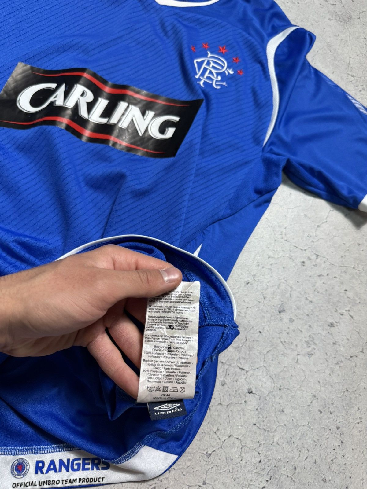 Umbro Umbro FC Glasgow Rangers 2008/2009 Vintage Soccer Jersey Size US S / EU 44-46 / 1 - 9 Thumbnail