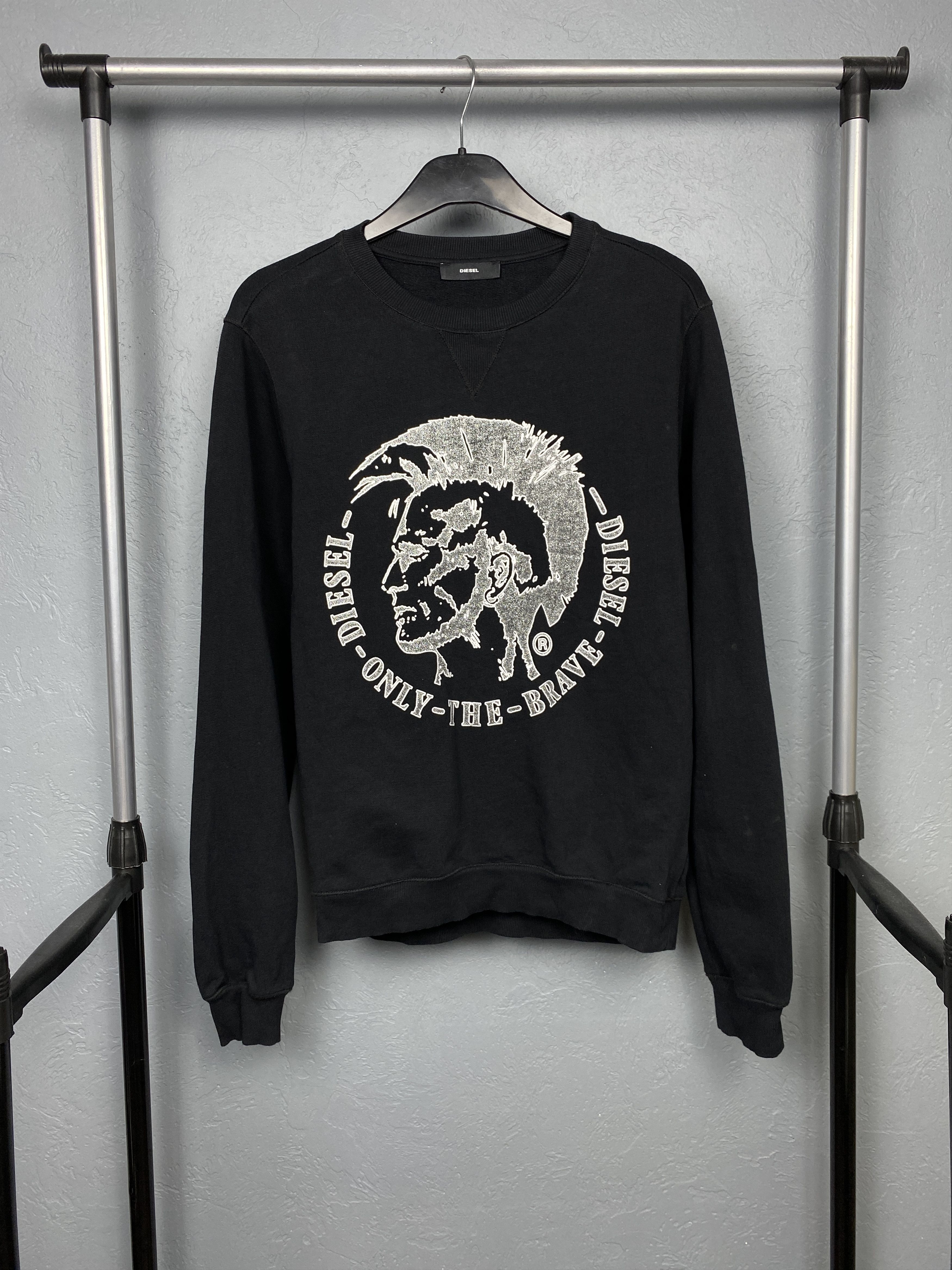 Diesel Diesel Vintage Mens Big Logo Punk Crew Neck Sweatshirt Y2K Size US M / EU 48-50 / 2 - 1 Thumbnail