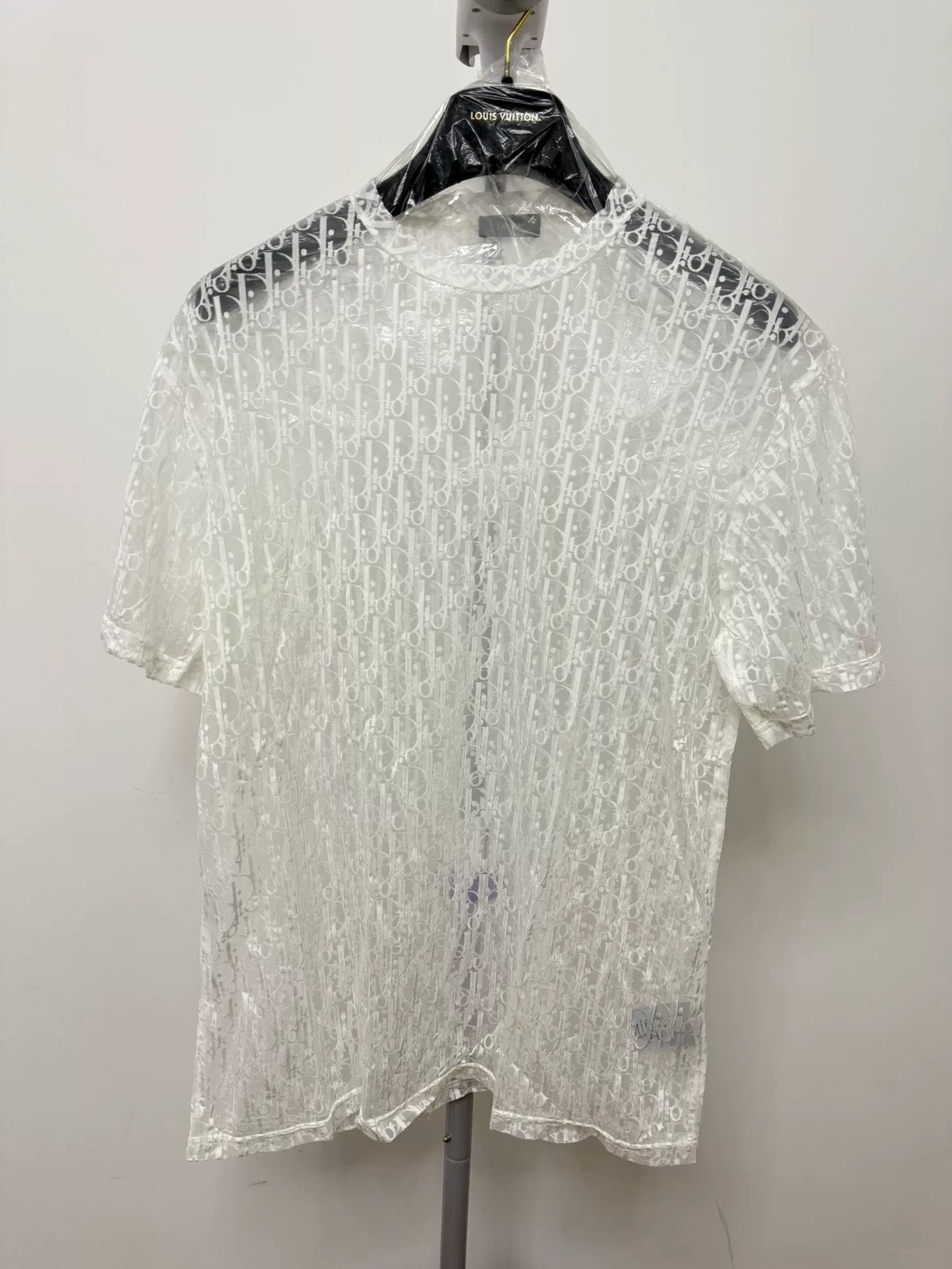 Dior Dior Sheer Monogram Embroidered Mesh T-shirt Size XL / US 12-14 / IT 48-50 - 1 Thumbnail