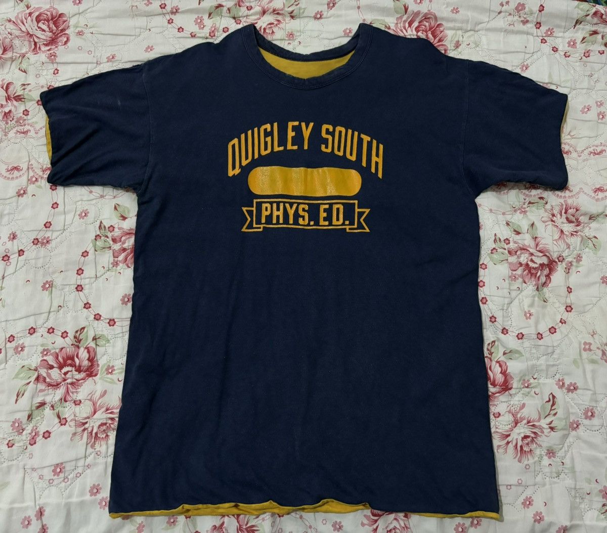 Champion Vtg 70s Champion Blue Bar Quigley South Phys.Ed. Tshirt Size US L / EU 52-54 / 3 - 1 Thumbnail