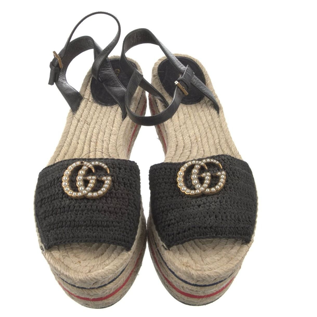 Gucci GUCCI Striped Braided Accents Espadrilles Size US 9 / IT 39 - 3 Thumbnail