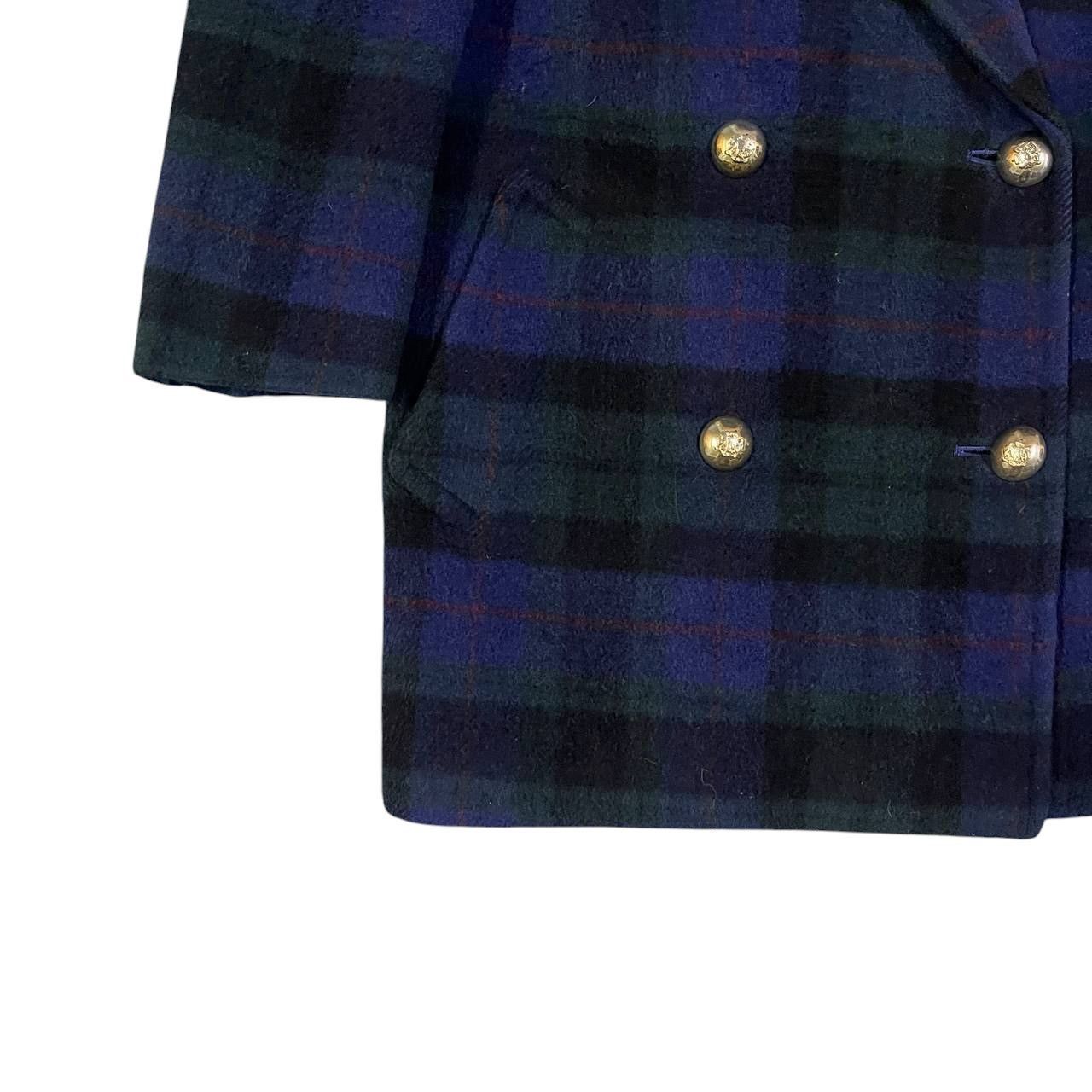 Burberry Vintage Burberry Checkered Wool Coat Double Breasted Size S / US 4 / IT 40 - 3 Thumbnail