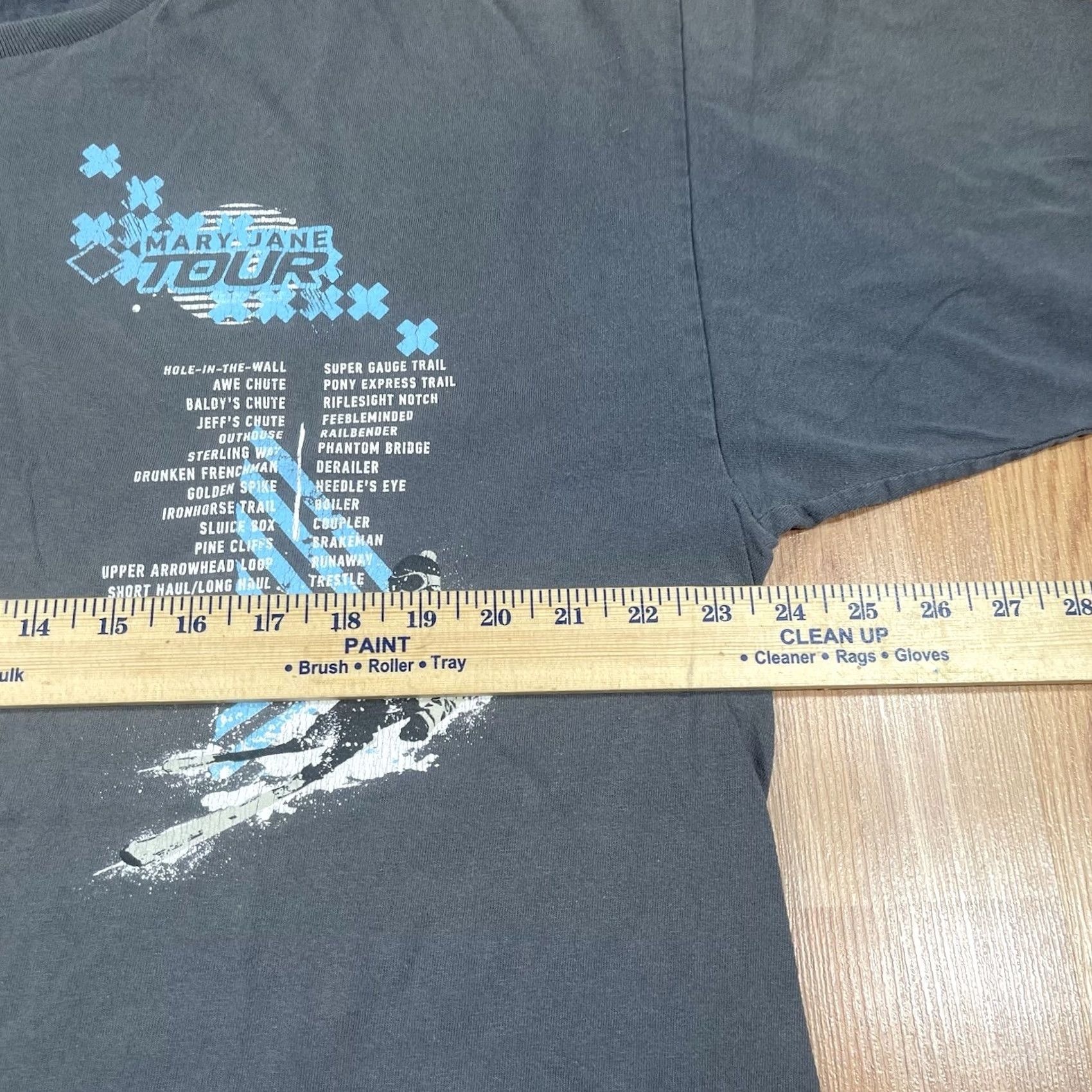 Vintage Mary Jane Graphics T-Shirt Adults L Gray 100% Cotton Crewneck Short Sleeve Size US L / EU 52-54 / 3 - 7 Thumbnail