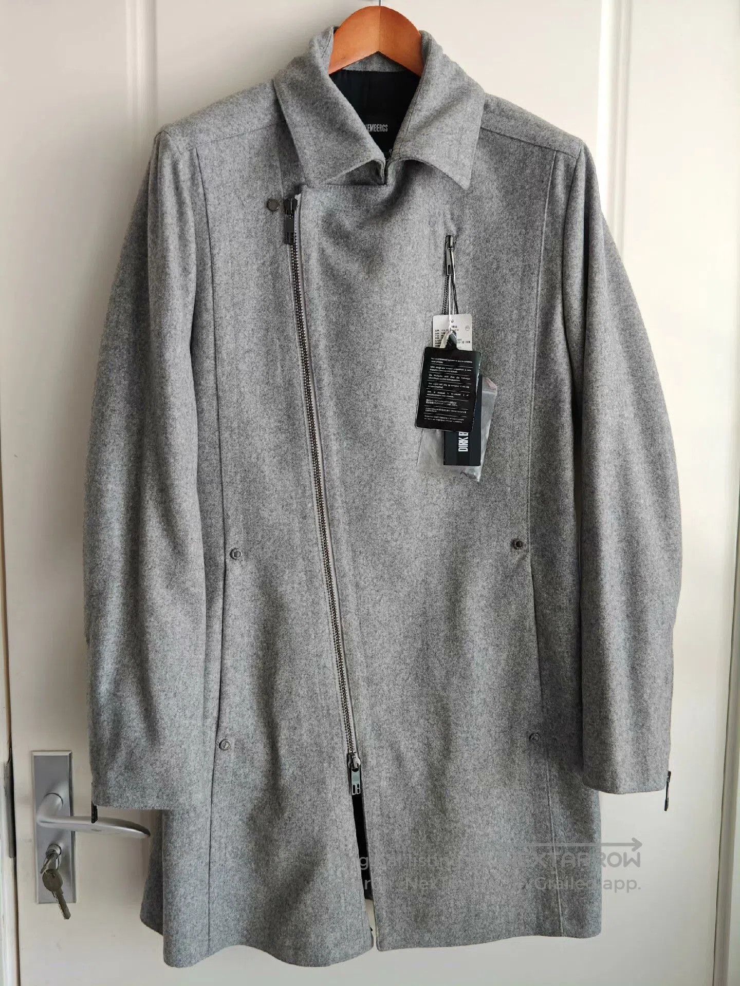 Dirk Bikkembergs Dirk Bikkembergs Black Label Wool Blend Men's Coat. Size US M / EU 48-50 / 2 - 1 Thumbnail