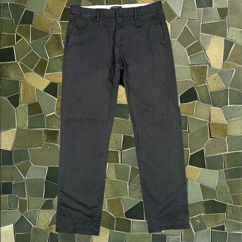 Banana Republic Emerson Chino Pants Mens Size 33x34 Casual Black Slim Straight, Men's