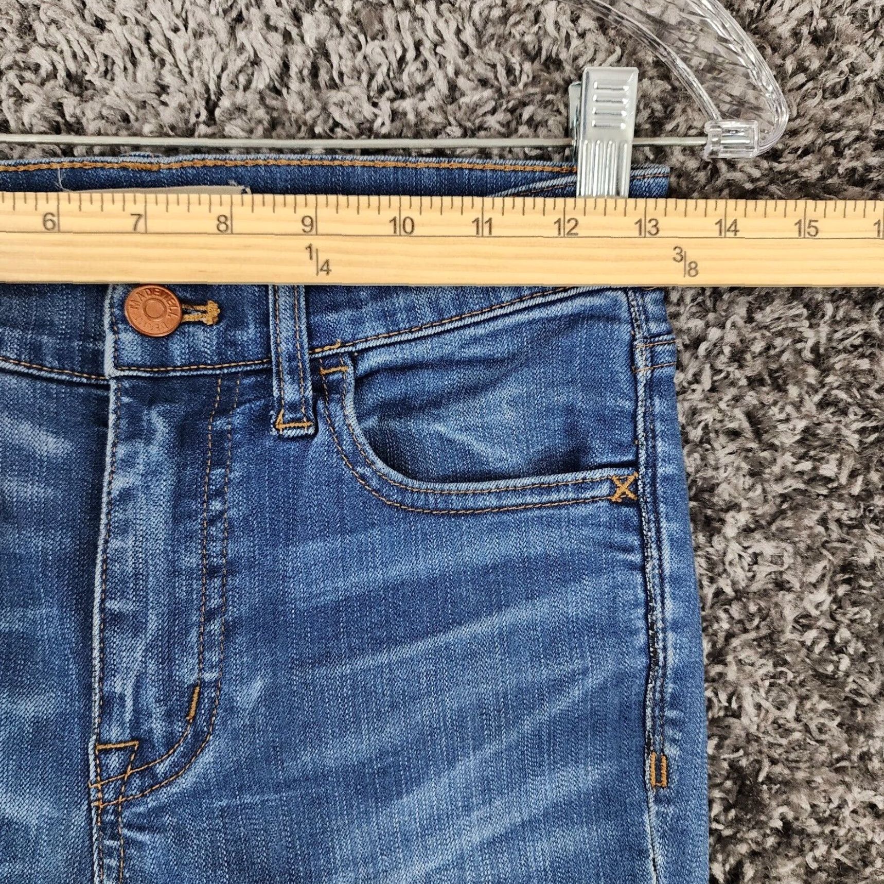 Madewell Madewell Womens Roadtripper Skinny Blue Jeans Size 24 Size 42" / US 20 - 4 Thumbnail