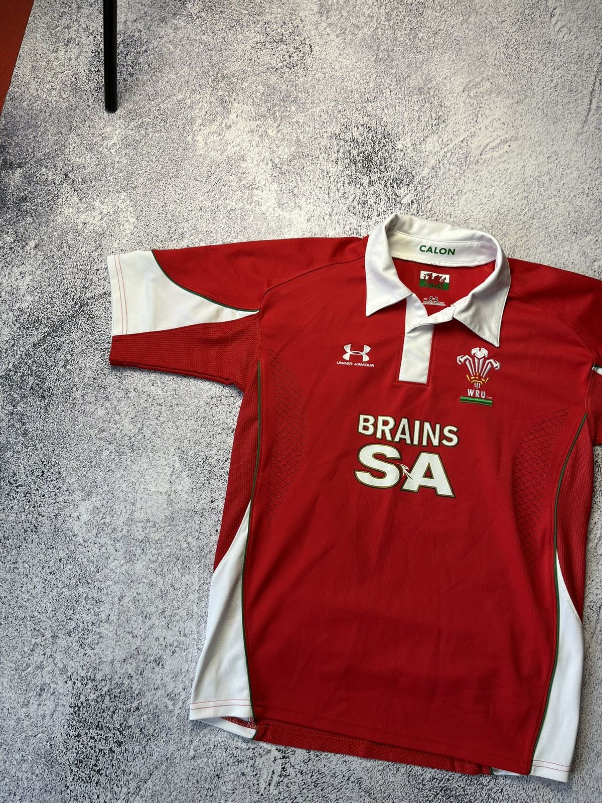Under Armour Wales Rugby Shirt Under Armour Home Top 2008/09 Jersey Men's Size US L / EU 52-54 / 3 - 2 Thumbnail
