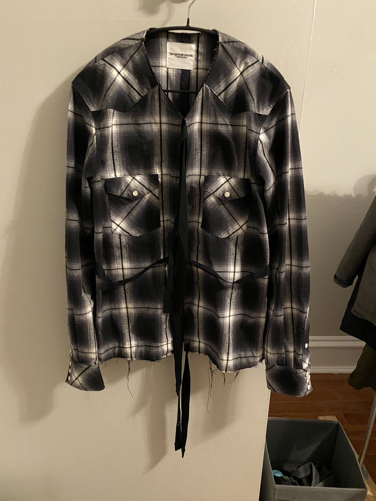 Takahiromiyashita The Soloist. 17aw western plaid primaloft jacket ...