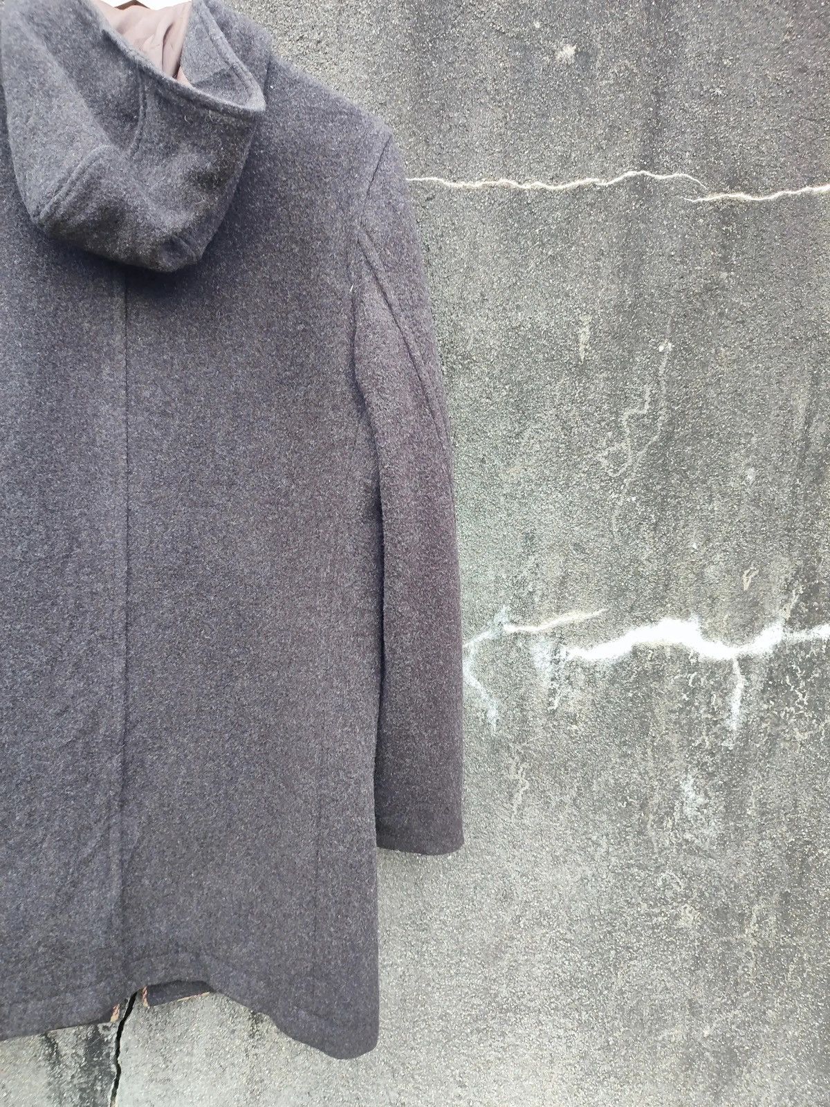 Japanese Brand × PPFM × Vintage PPFM Hooded Wool Coat with Plaid Panel – Japan Exclusive Size US M / EU 48-50 / 2 - 10 Thumbnail