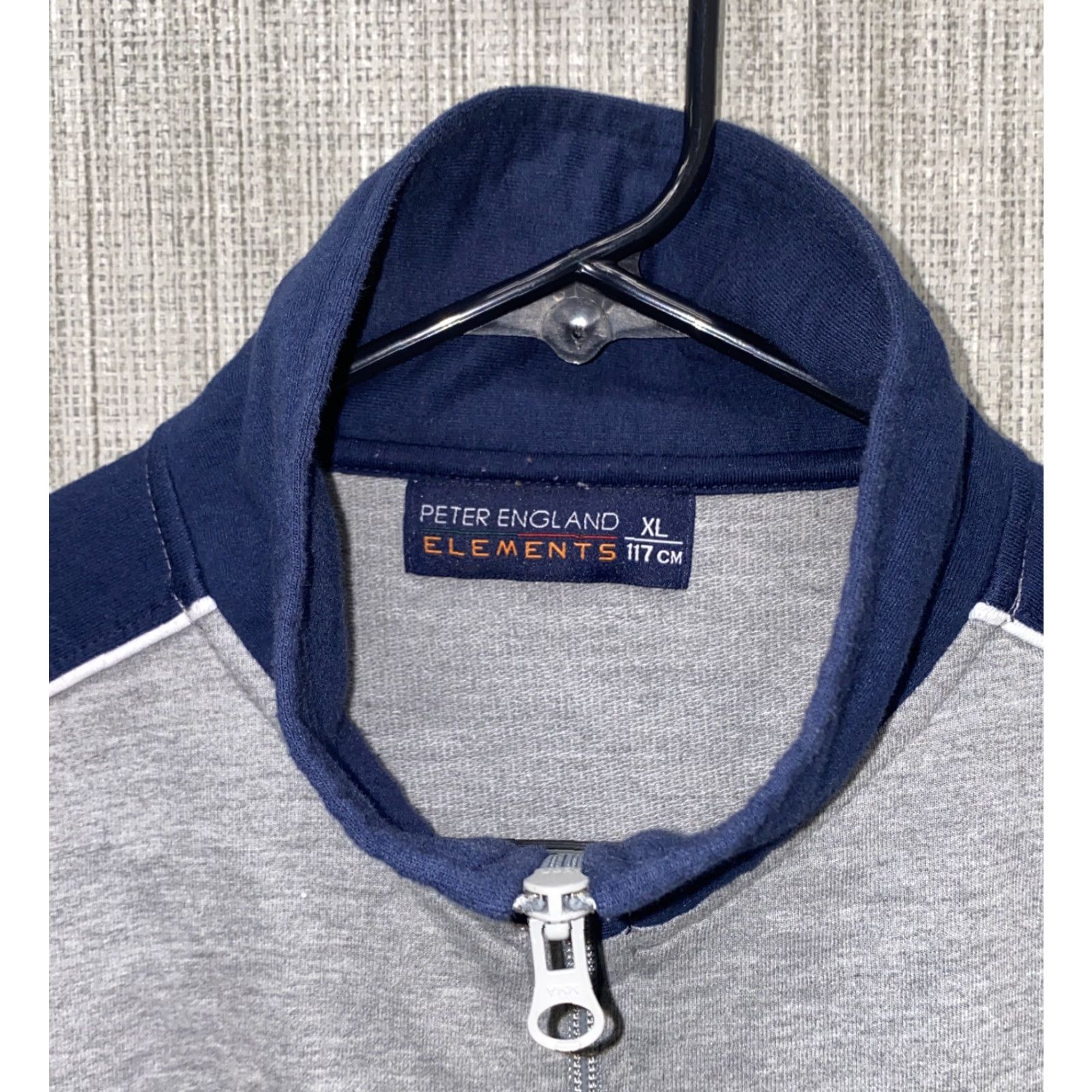Vintage Peter England Elements Jacket Full Zip XL Gray/Blue Womens Size XL / US 12-14 / IT 48-50 - 3 Thumbnail