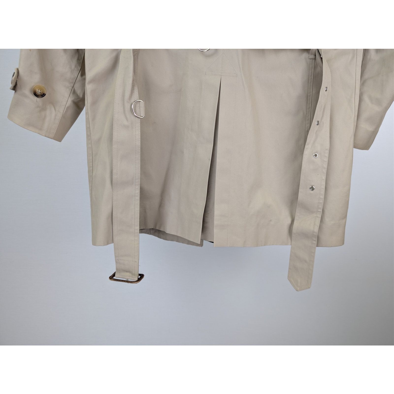 Sandro o1rshd1 CC20 double-breasted belted trench coat in beige Size US L / EU 52-54 / 3 - 13 Thumbnail
