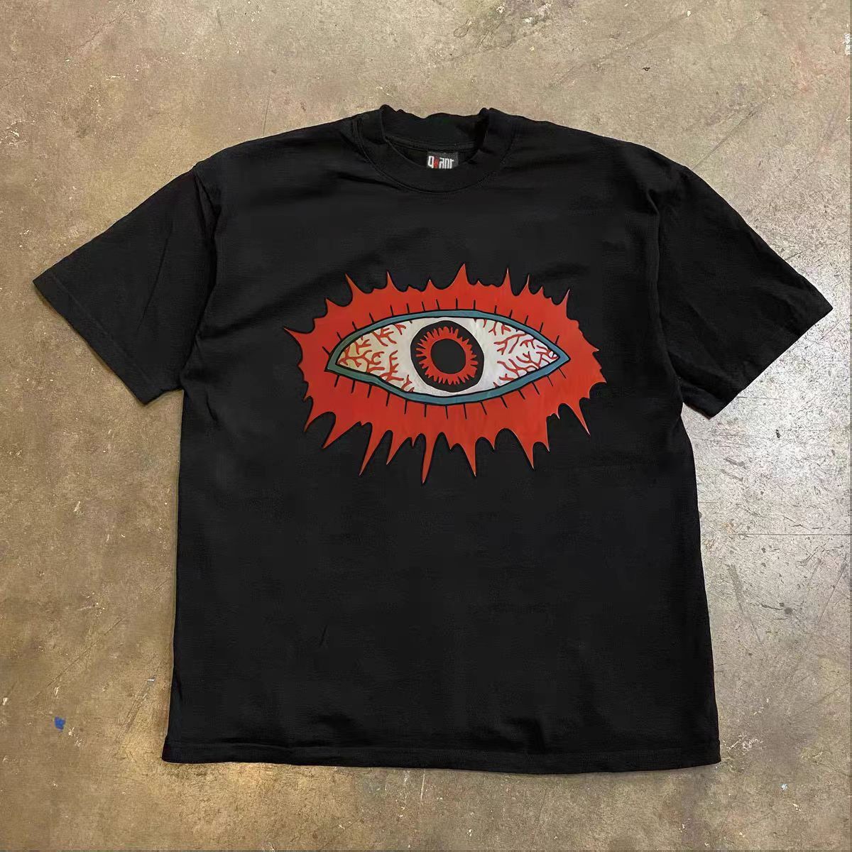 Japanese Brand Black casual retro eye print t-shirt Size US M / EU 48-50 / 2 - 1 Thumbnail
