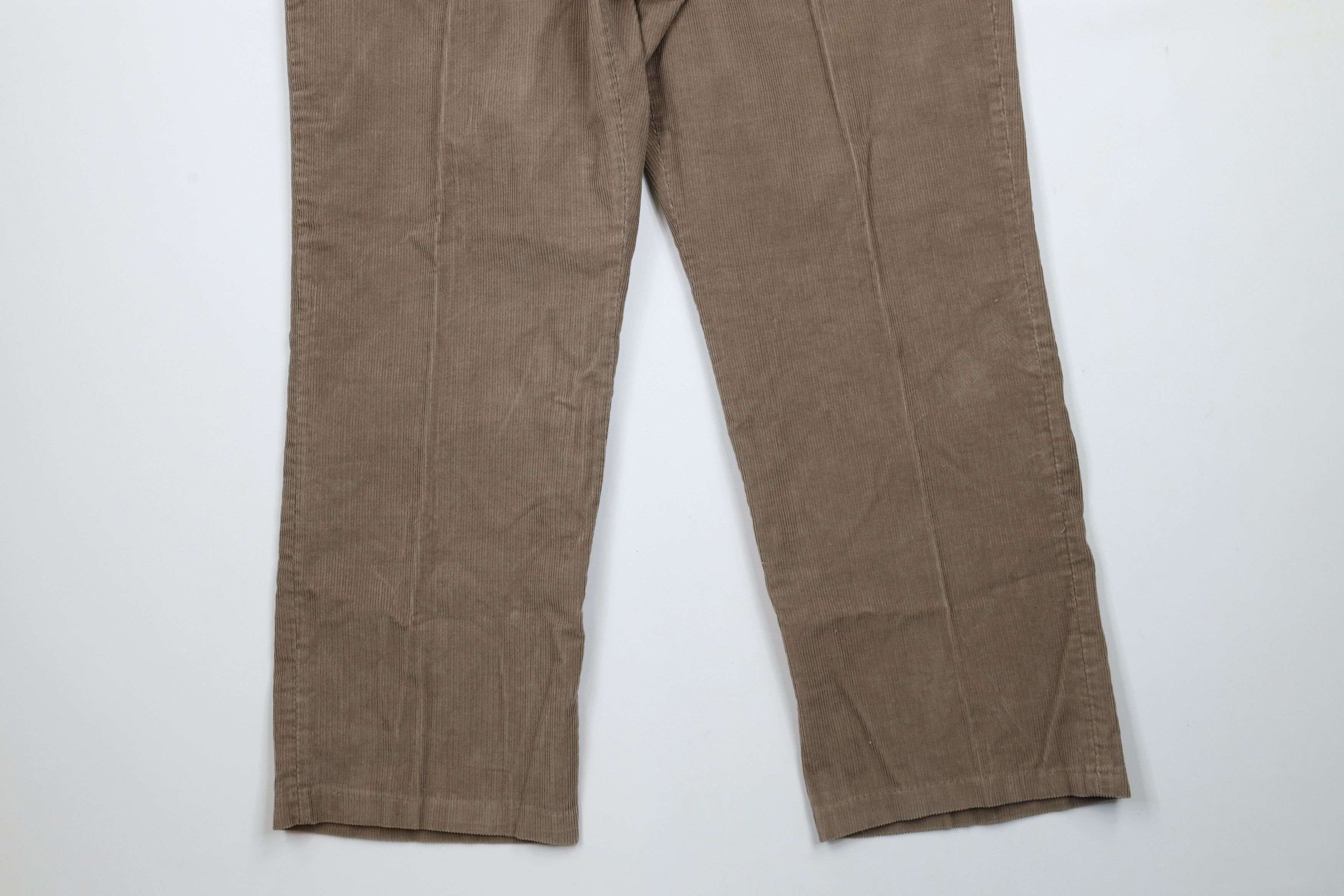 Vintage Vintage 90s Streetwear Wide Leg Corduroy Chino Pants Beige Size US 36 / EU 52 - 4 Thumbnail