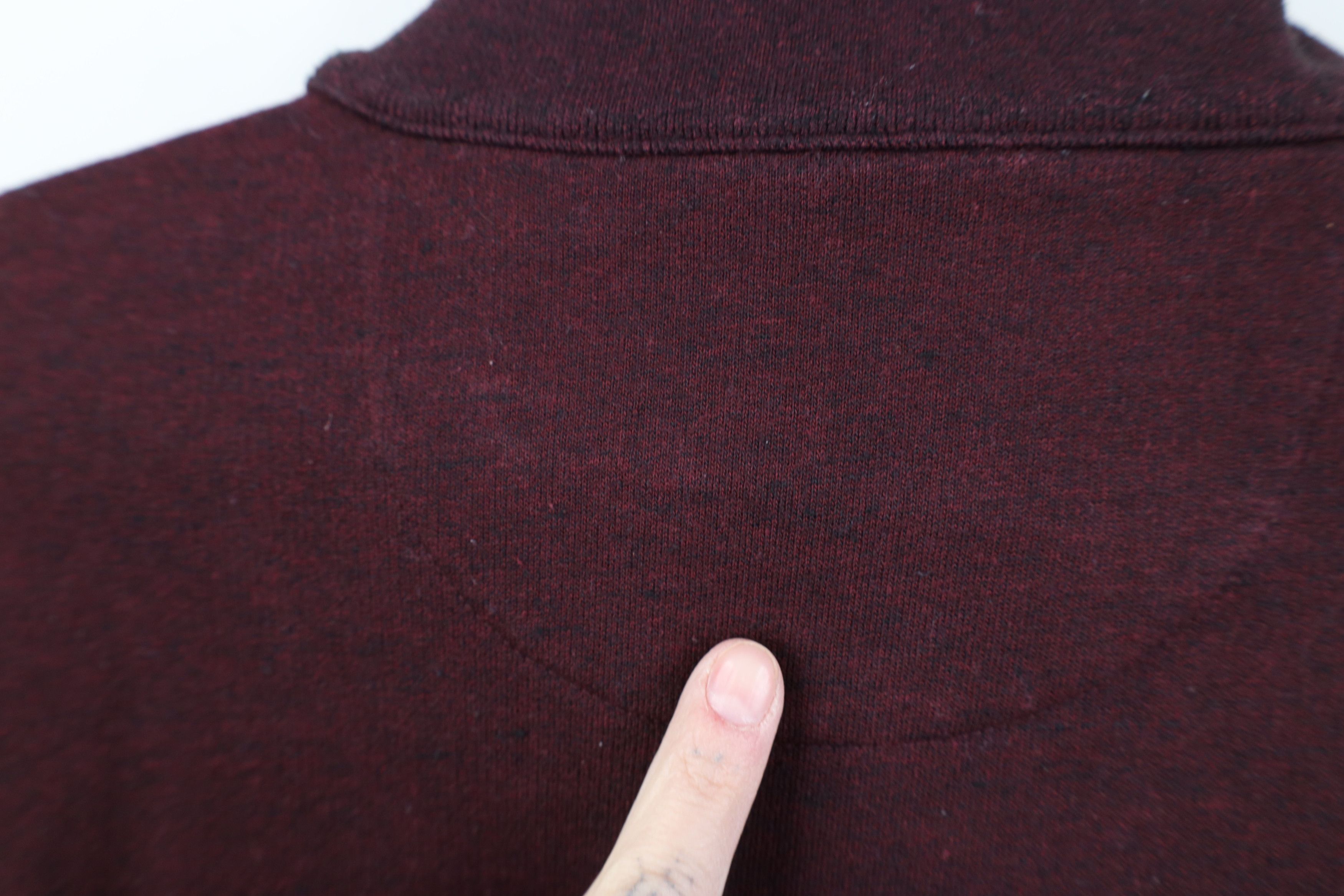 UNTUCKit Untuckit Heavyweight 1/4 Half Zip Pullover Sweater Maroon Size US S / EU 44-46 / 1 - 11 Thumbnail