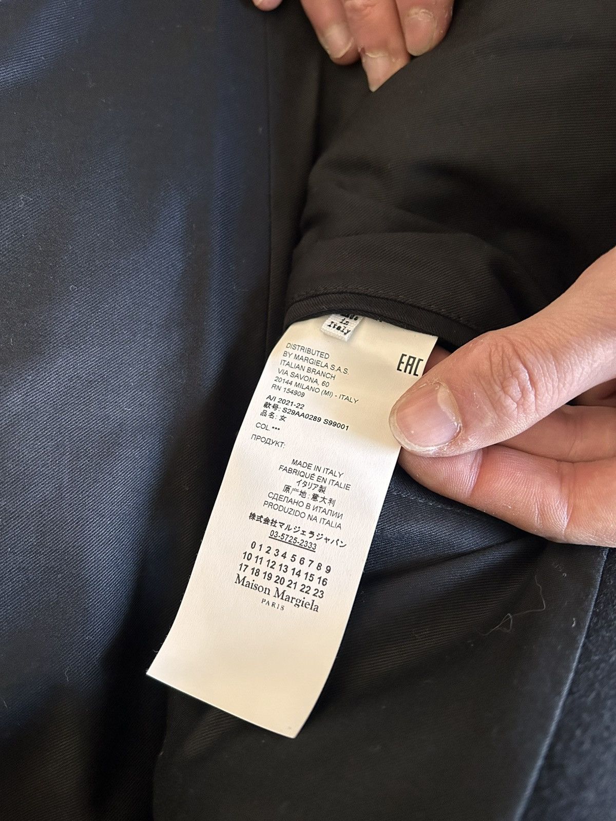Maison Margiela Maison Margiela FW21/22 John Galliano black wool coat Size US M / EU 48-50 / 2 - 5 Thumbnail
