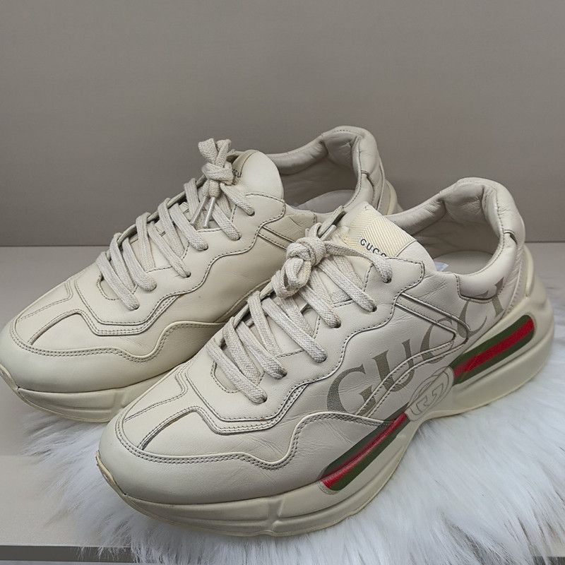 Gucci Gucci Rhyton Logo Low-Top Dad Shoes - Size US 8 / EU 41 - 1 Thumbnail
