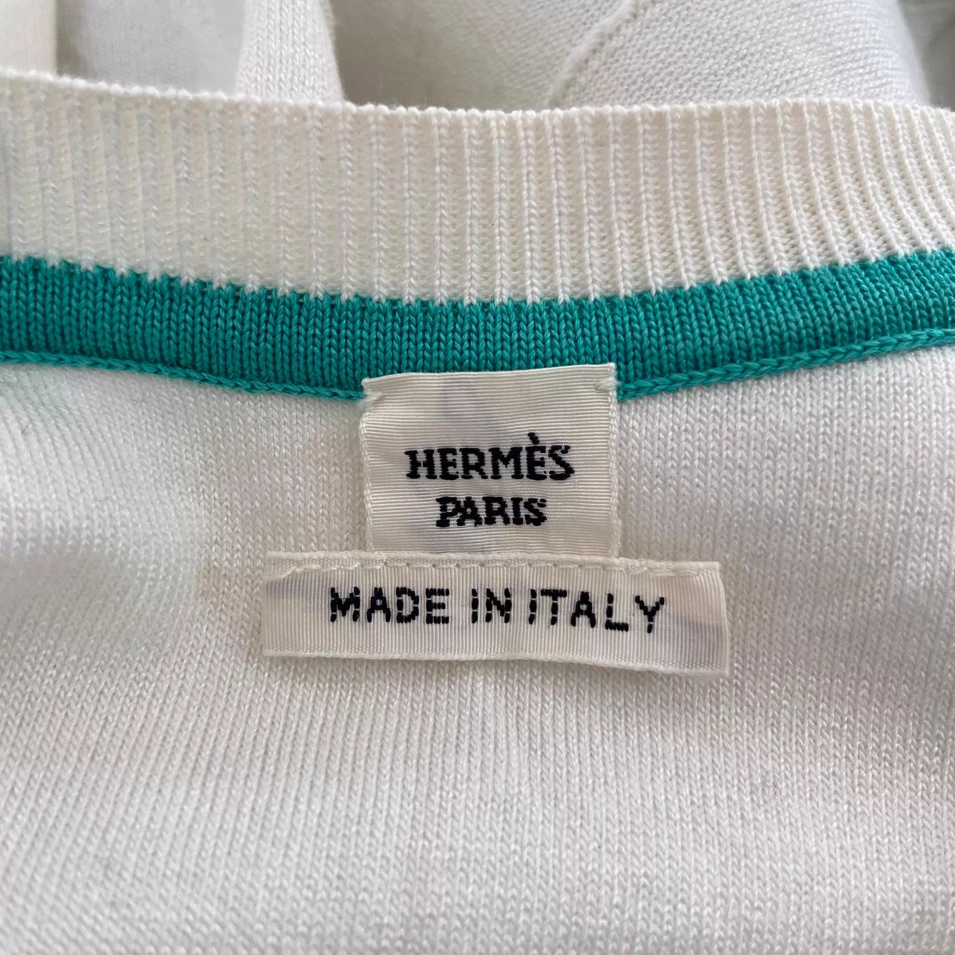 Hermes Hermes blue silk T-shirt 34 Size XS / US 0-2 / IT 36-38 - 7 Thumbnail