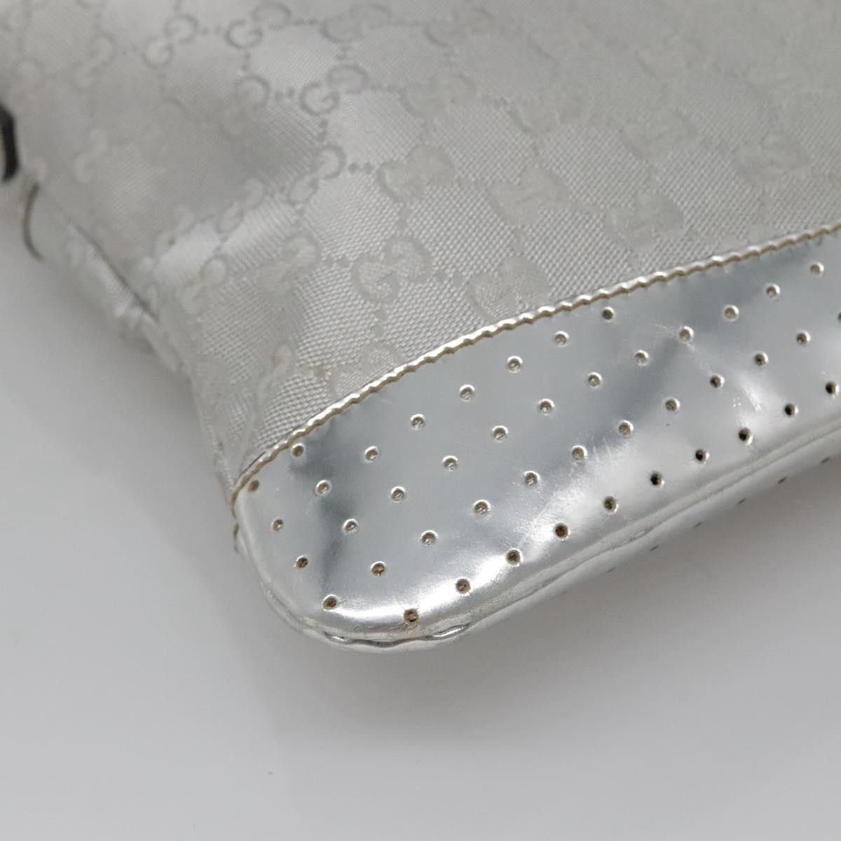 Gucci GUCCI GG Canvas Shoulder Bag Silver Size ONE SIZE - 13 Thumbnail