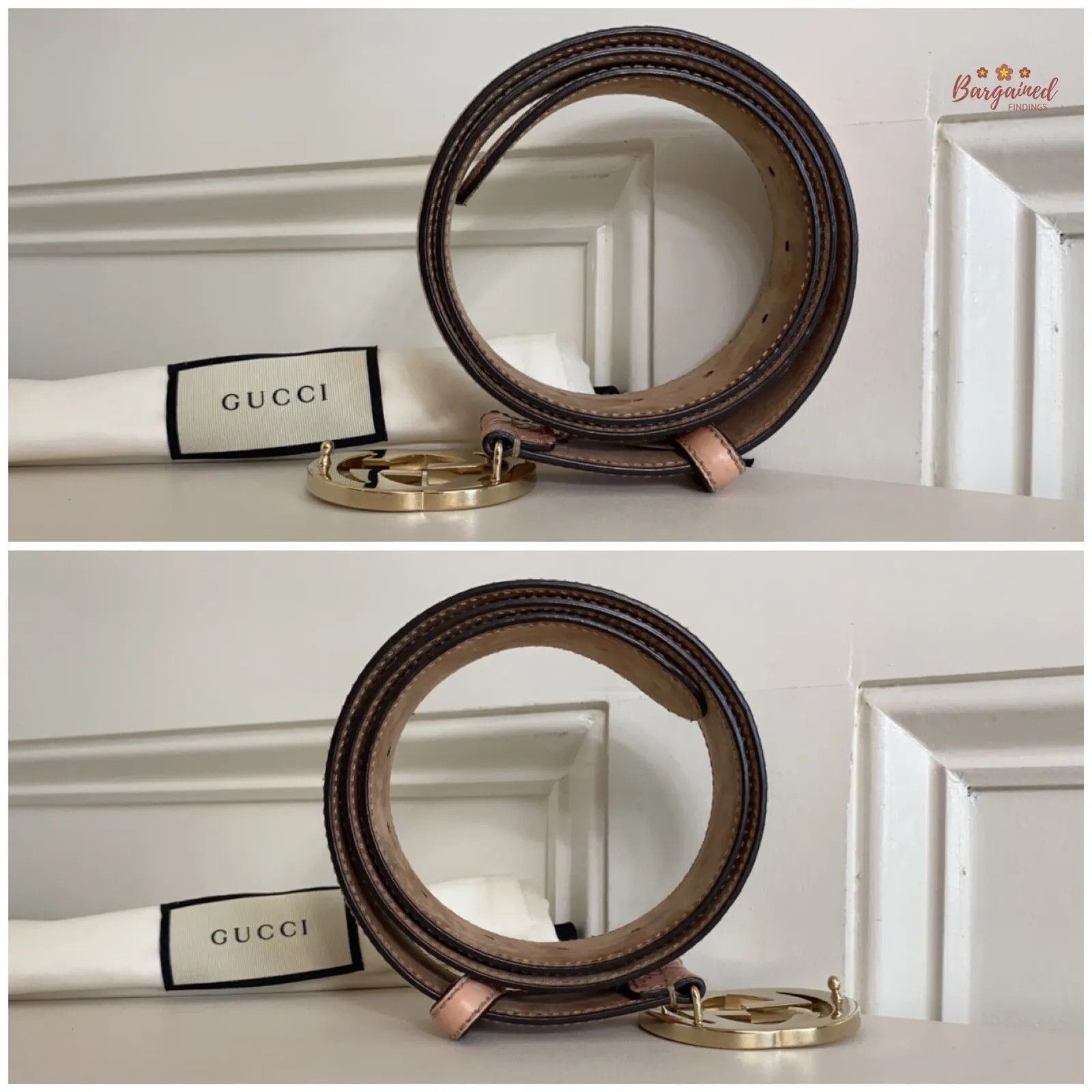 Gucci Gucci Guccissima Leather Gold Interlocking G Buckle Belt Size ONE SIZE - 3 Thumbnail