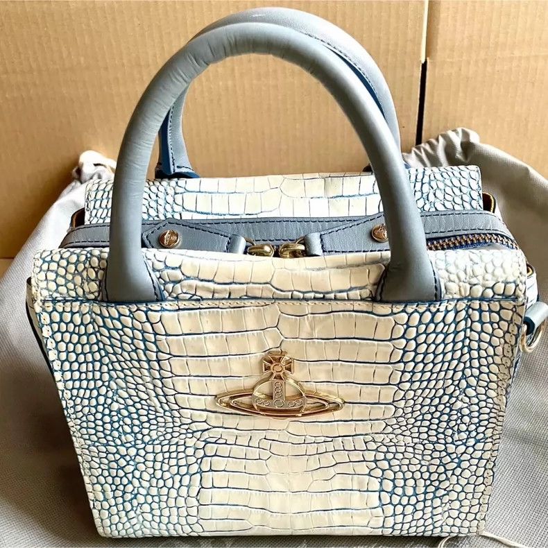 Vivienne Westwood Vivienne Westwood size os Glacial blue crocodile leather sh Size ONE SIZE - 2 Thumbnail
