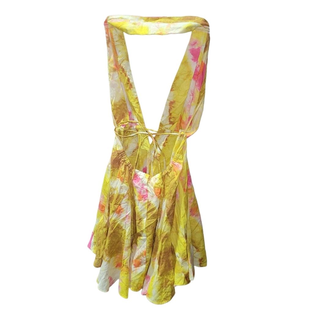 Zara NWT Zara Yellow & Pink Tie Dye Short Dress Size XS / US 0-2 / IT 36-38 - 13 Thumbnail