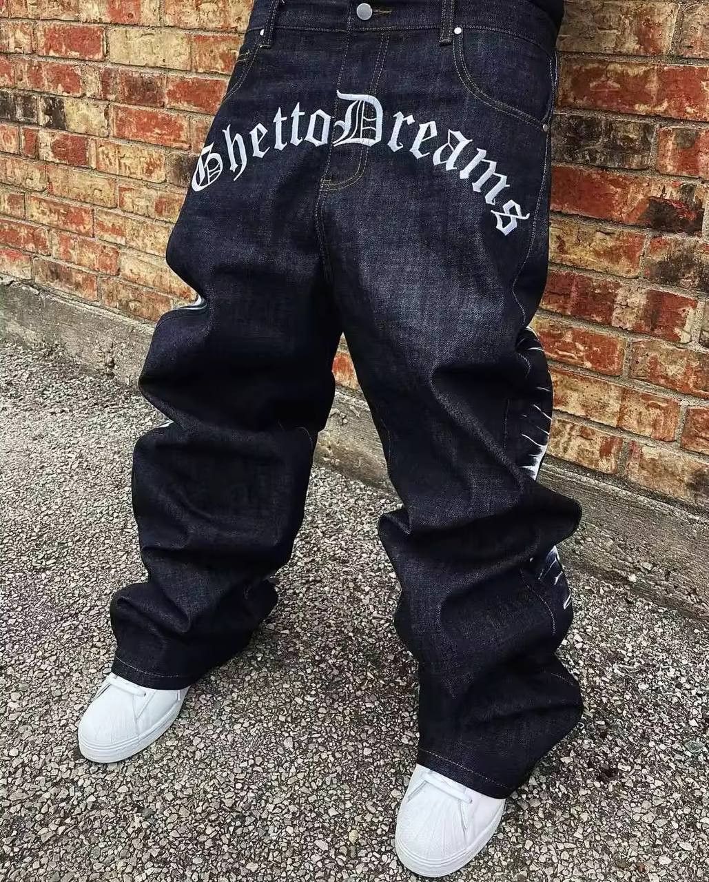 Japanese Brand × Vintage vintage gothic hip-hop jeans Size US 36 / EU 52 - 2 Thumbnail