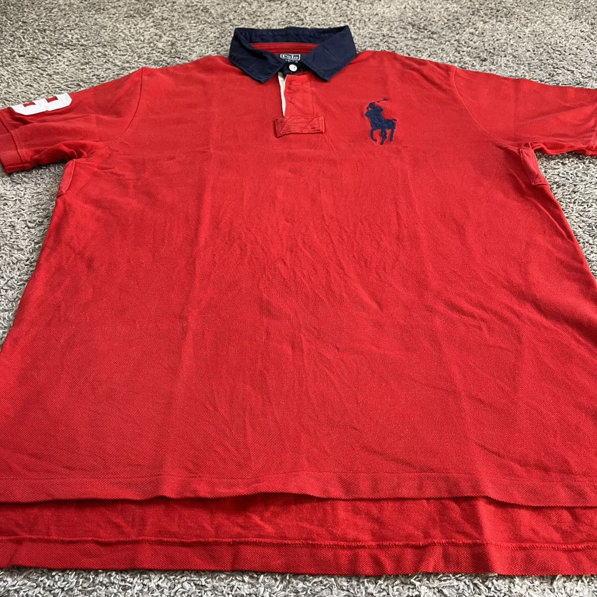 Polo Ralph Lauren 🔴Polo Ralph Lauren Shirt Size XL Big Pony Red Navy Blue Size US XL / EU 56 / 4 - 11 Thumbnail