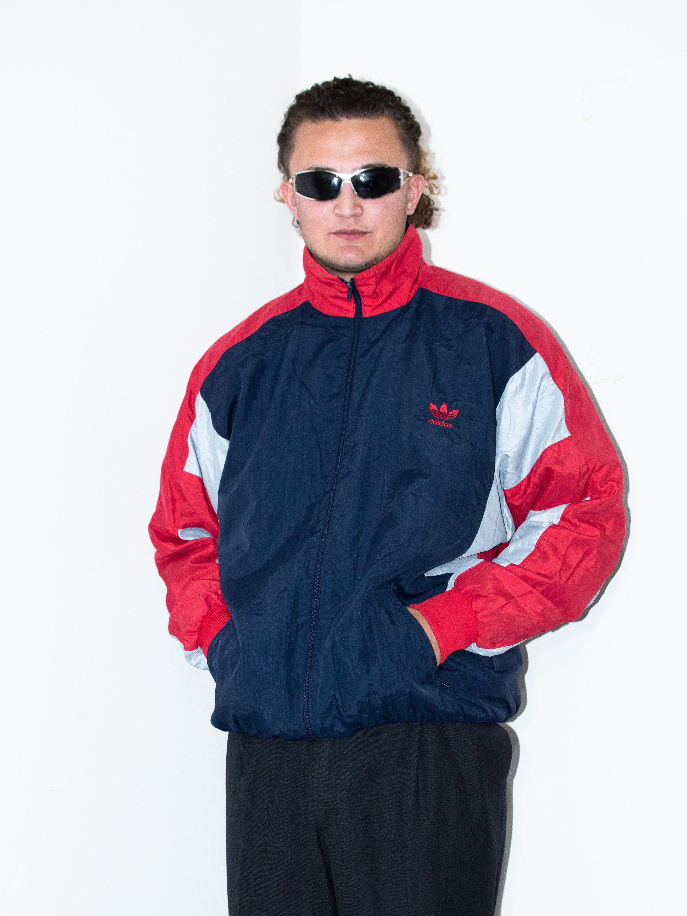 Adidas × Vintage Vintage 90s Adidas Zip Up Lightweight Track Jacket Size US XL / EU 56 / 4 - 1 Thumbnail