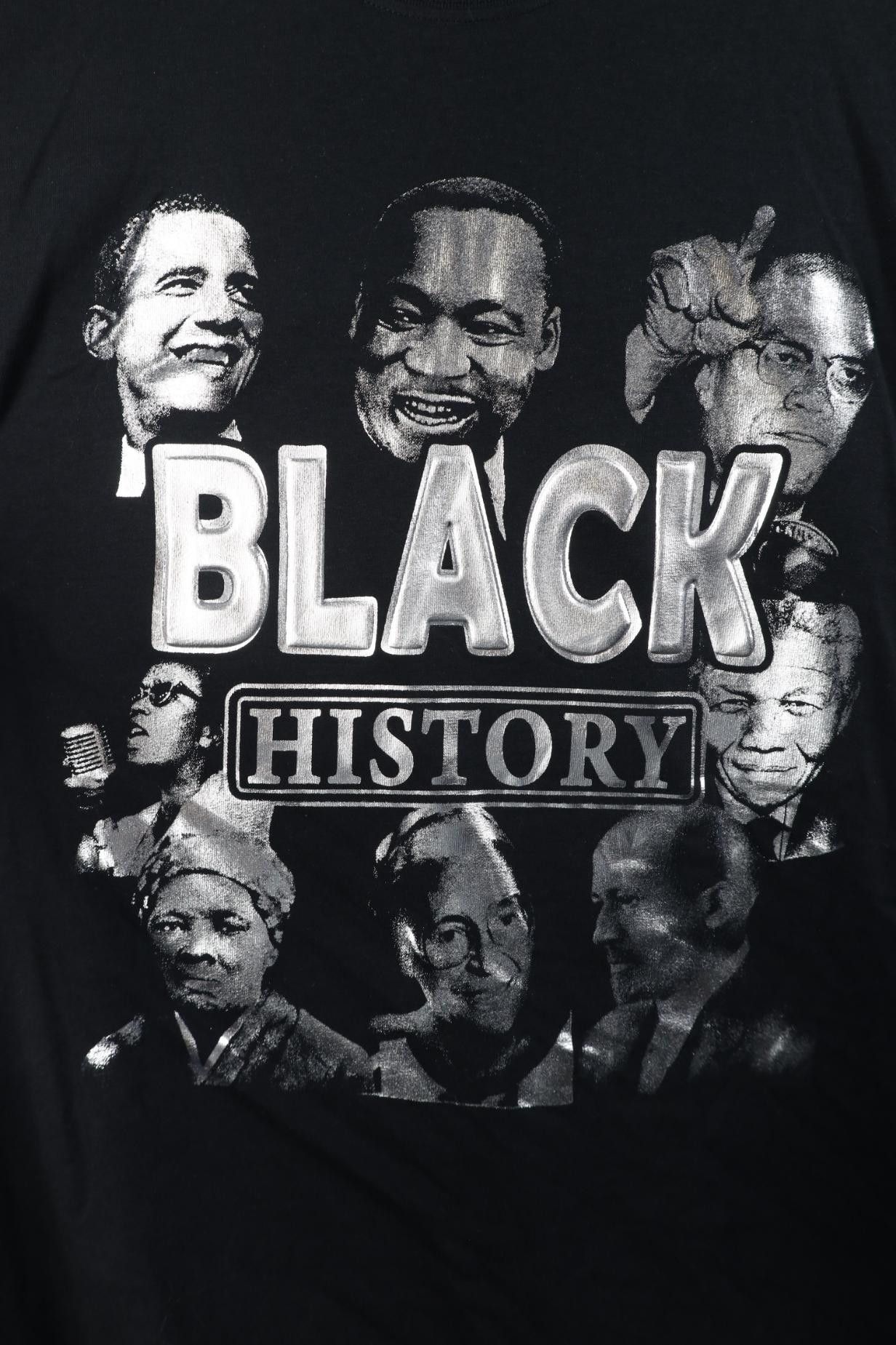 Vintage Deadstock Vintage History Obama Jr Malcolm X Mandela T-Shirt Size US XL / EU 56 / 4 - 4 Thumbnail