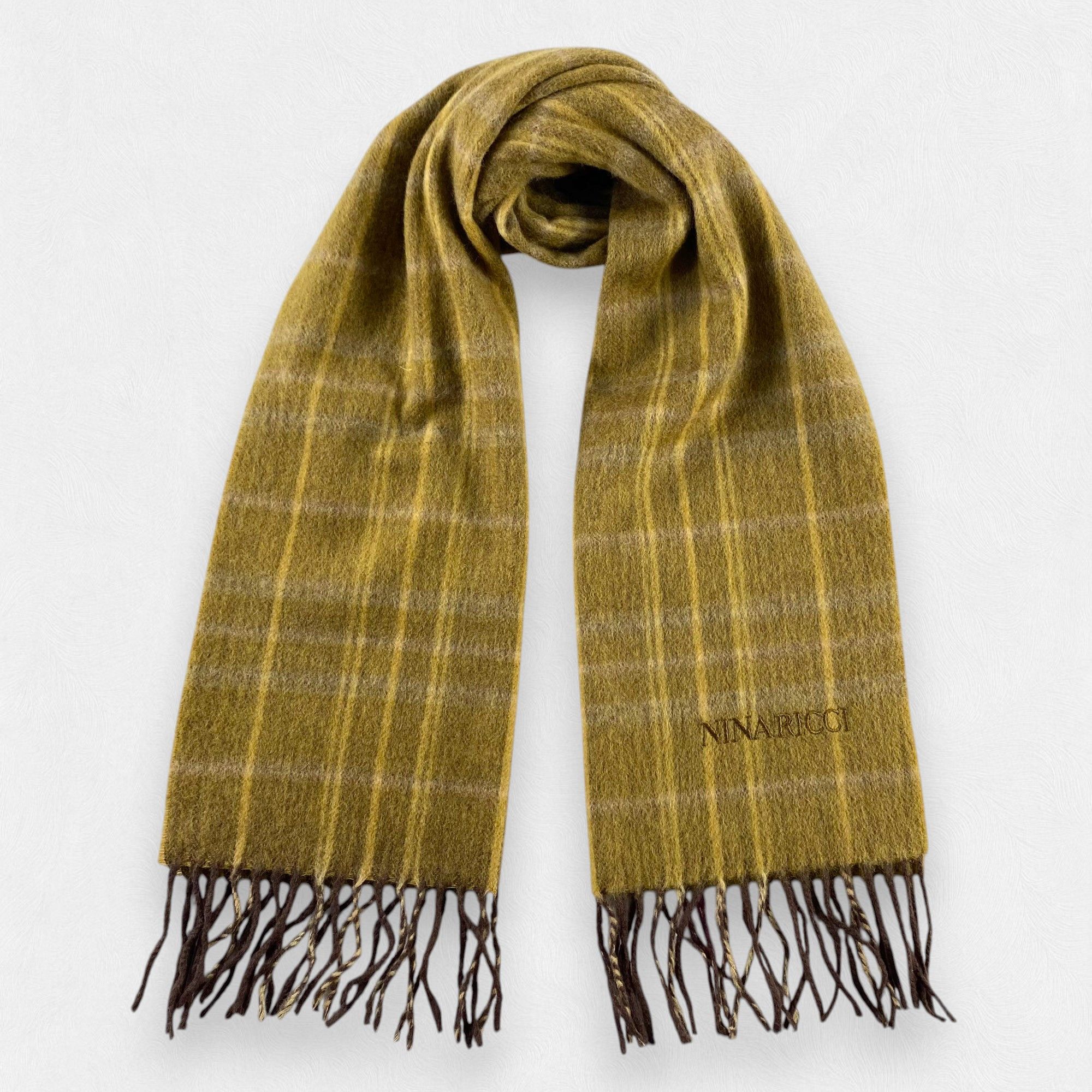 Nina Ricci Vintage Nina Ricci Scarf Neck Wrap Wool Muffler Size ONE SIZE - 1 Thumbnail