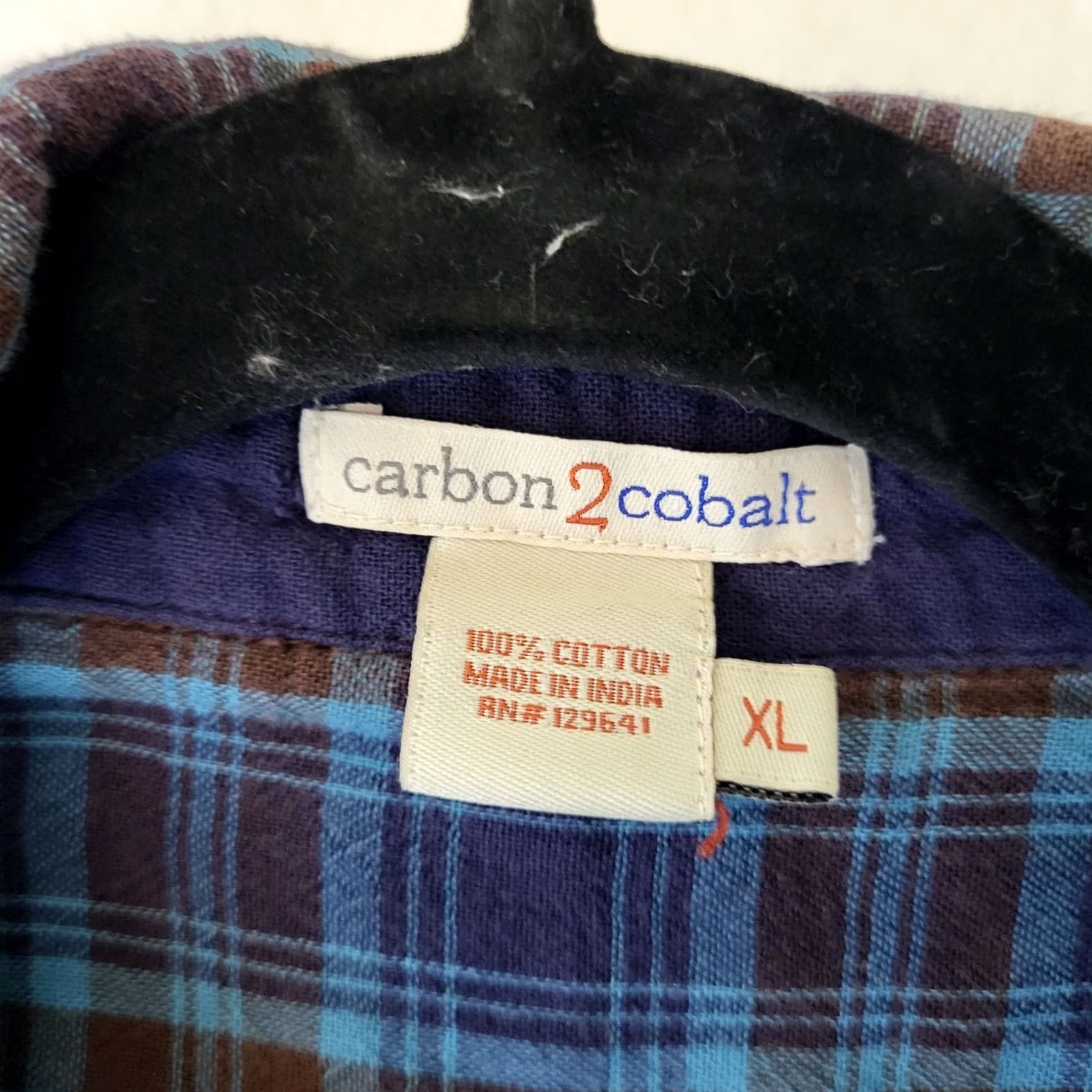Carbon2Cobalt Carbon 2 cobalt Men’s Lined Button-Up 100% Cotton shirt XL Multicolor Button-Down Collared Long Sleeve Casual Shirt Men XL Size US XL / EU 56 / 4 - 5 Thumbnail