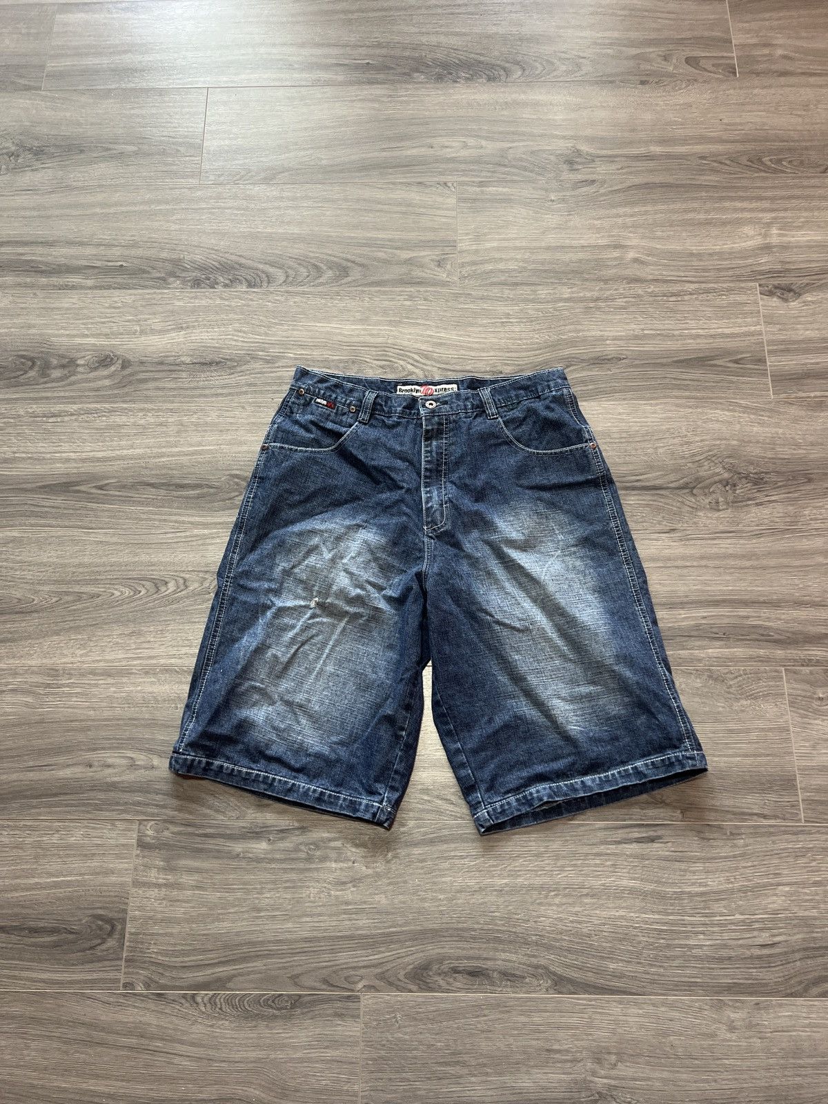 Y2k store crazy Blac Label baggy jorts denim jean shorts