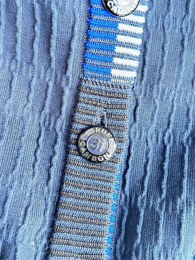 Chanel Chanel Knitted cardigan with striped edge design coat Size XS / US 0-2 / IT 36-38 - 3 Thumbnail