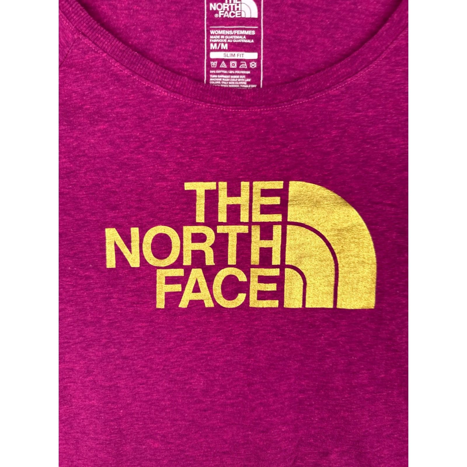 The North Face The North Face Shirt Women Medium Purple Gold Long Sleeve Crew Neck Cotton Slim Size M / US 6-8 / IT 42-44 - 6 Thumbnail
