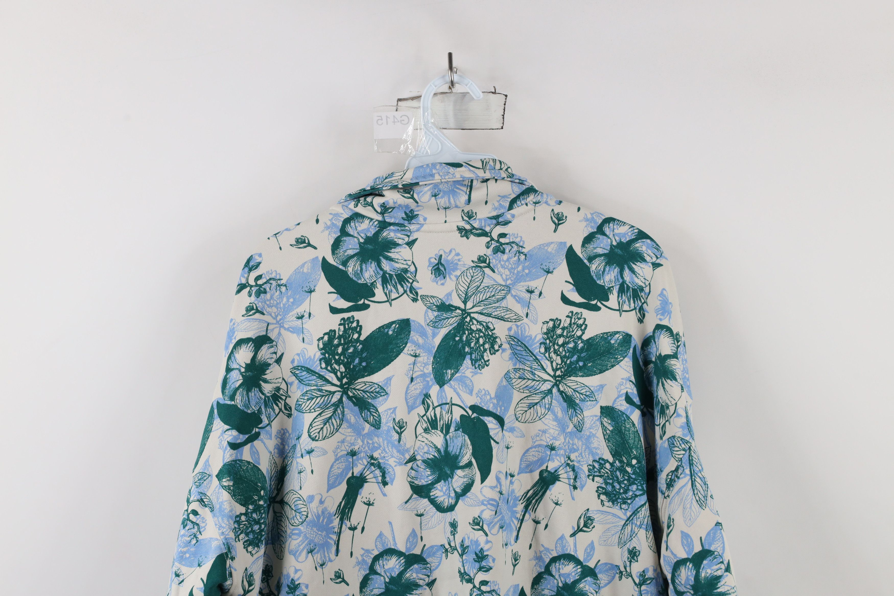Fabletics × Vintage Fabletic Year Round Terry Cloth Half Zip Sweatshirt Flower Size L / US 10 / IT 46 - 10 Thumbnail
